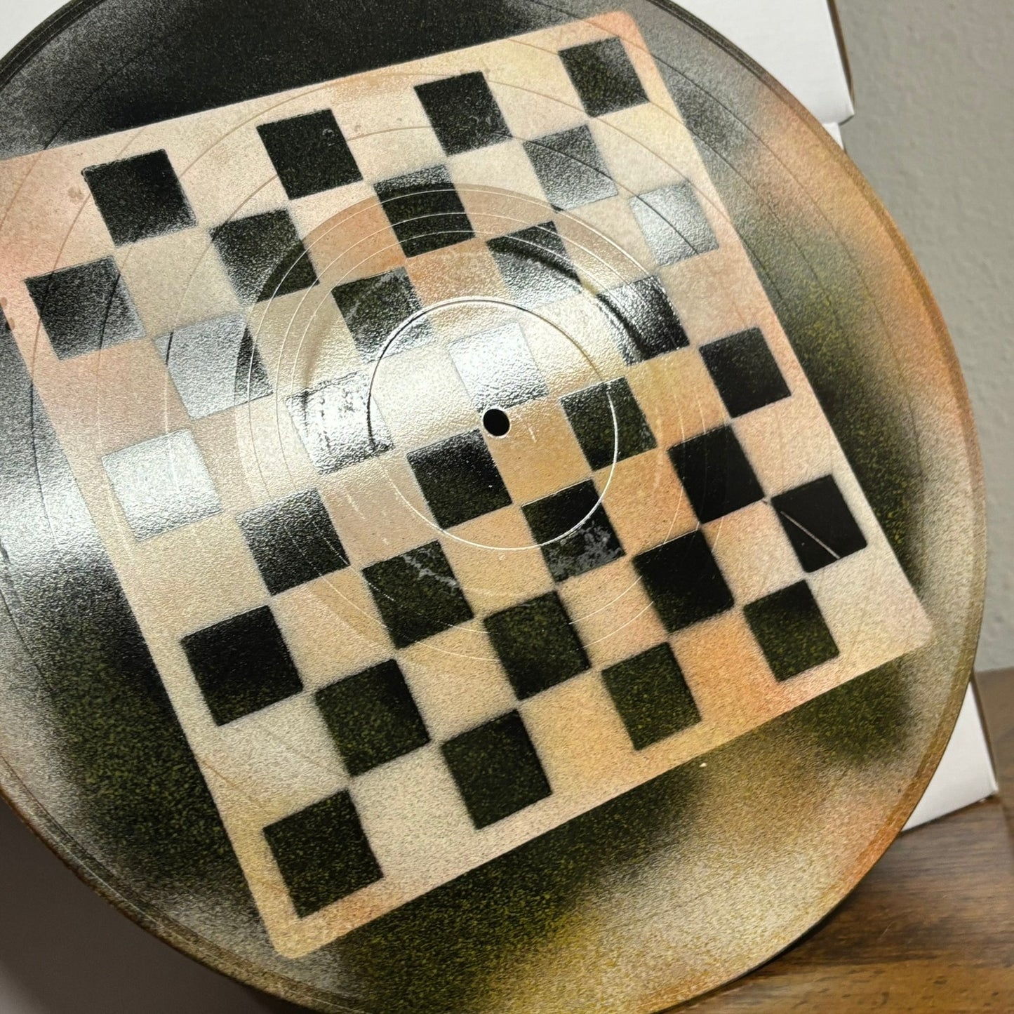 Dirty Orange - Vinyl Chess Board