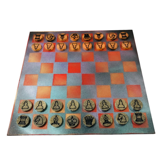 Fire Furnace - Painted Chess Set