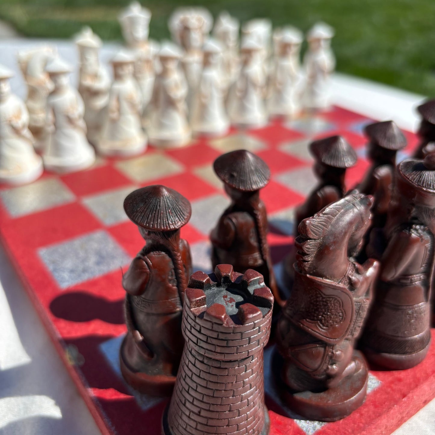 Red & Gold - Chinese Edition Chess Set