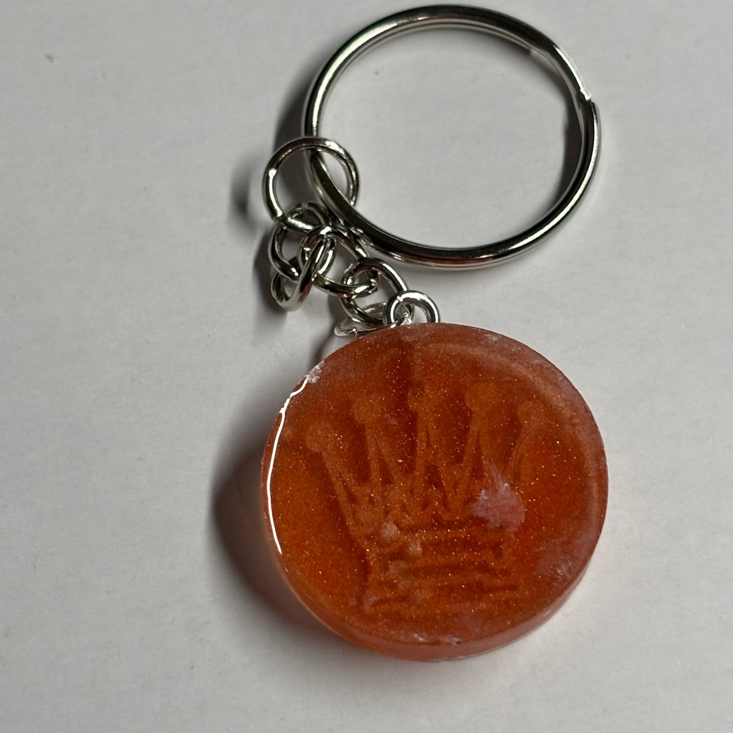 Faded Red Queen - Handmade Resin Keychain