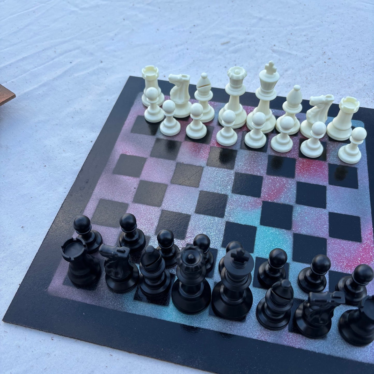 Metallic Space - Painted Chess Set