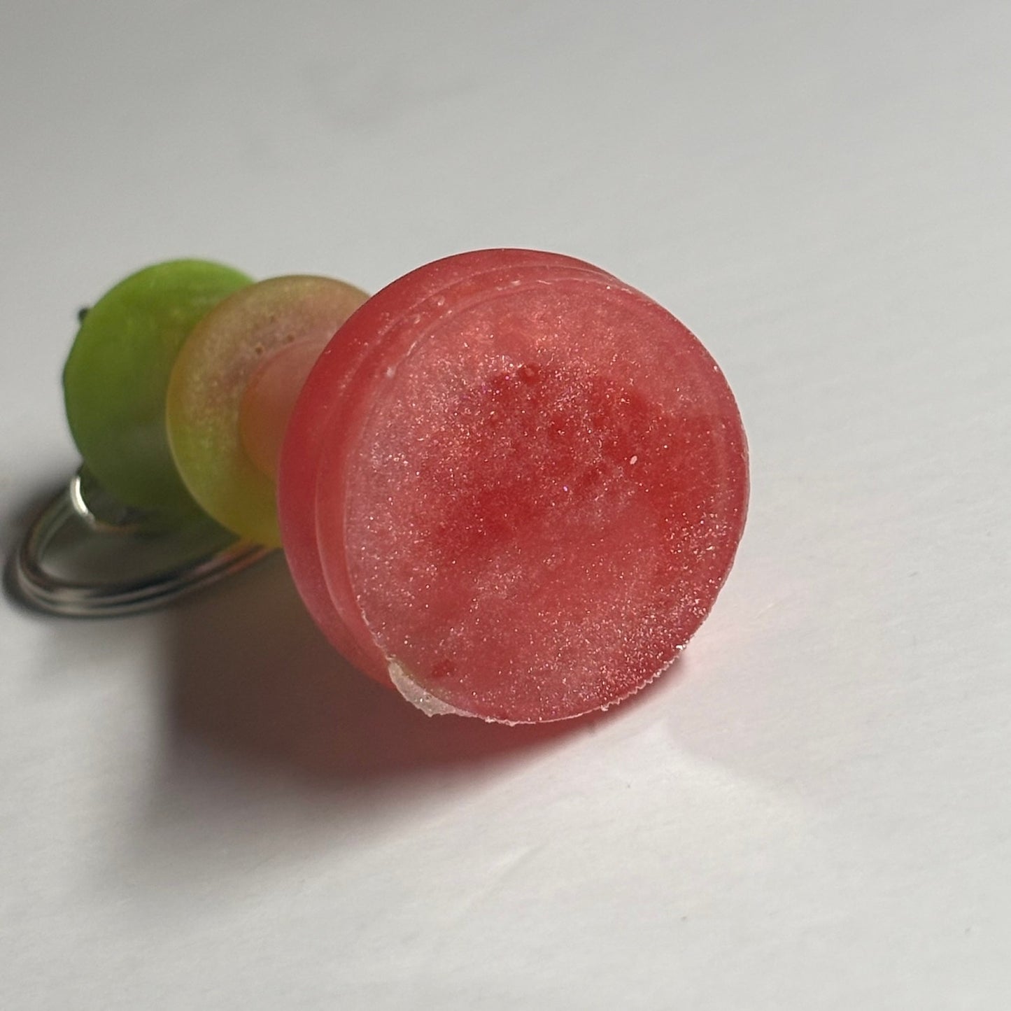 Pink/Green Shade King - Handmade Resin Keychain