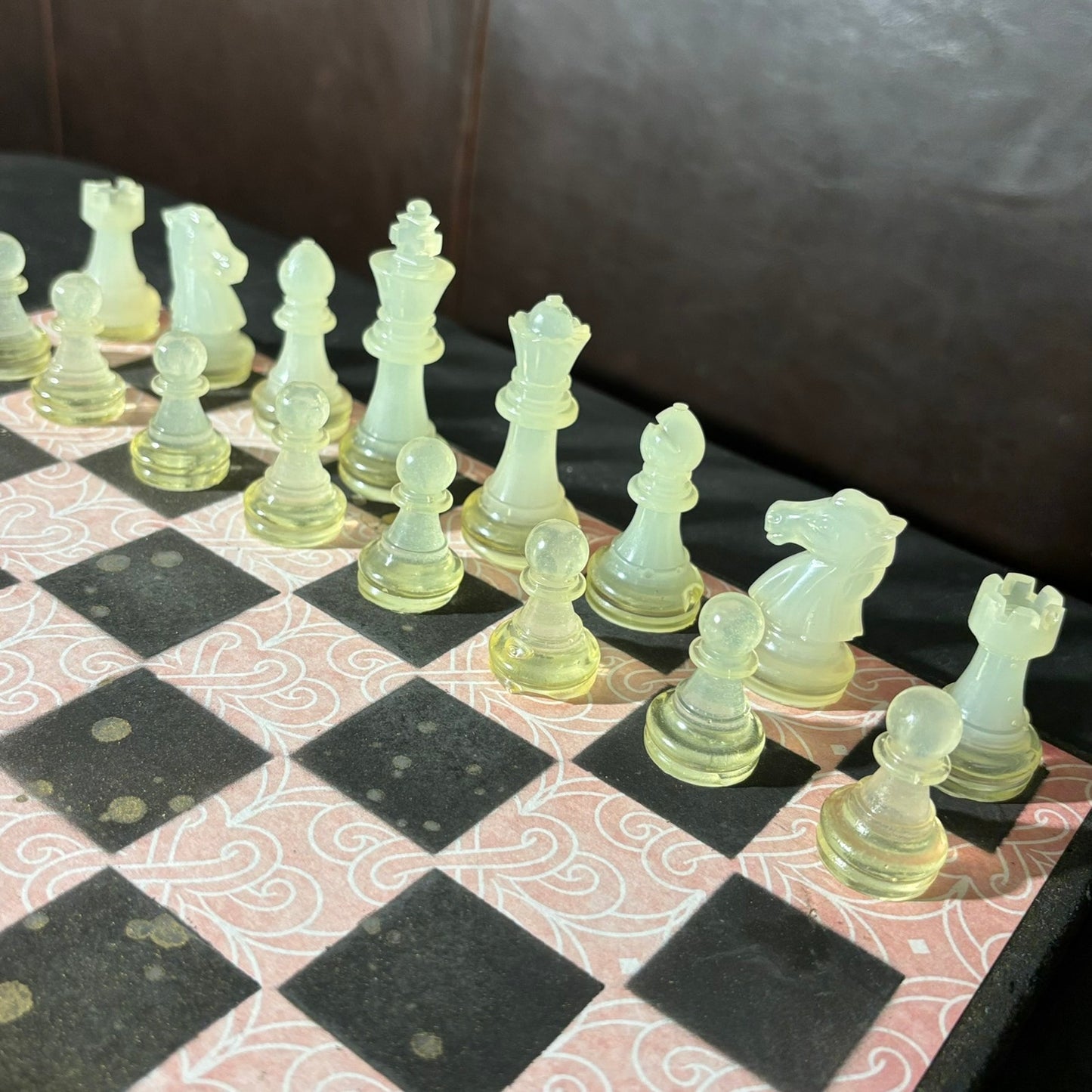 Peach Pink - Scrapbook Chess Set