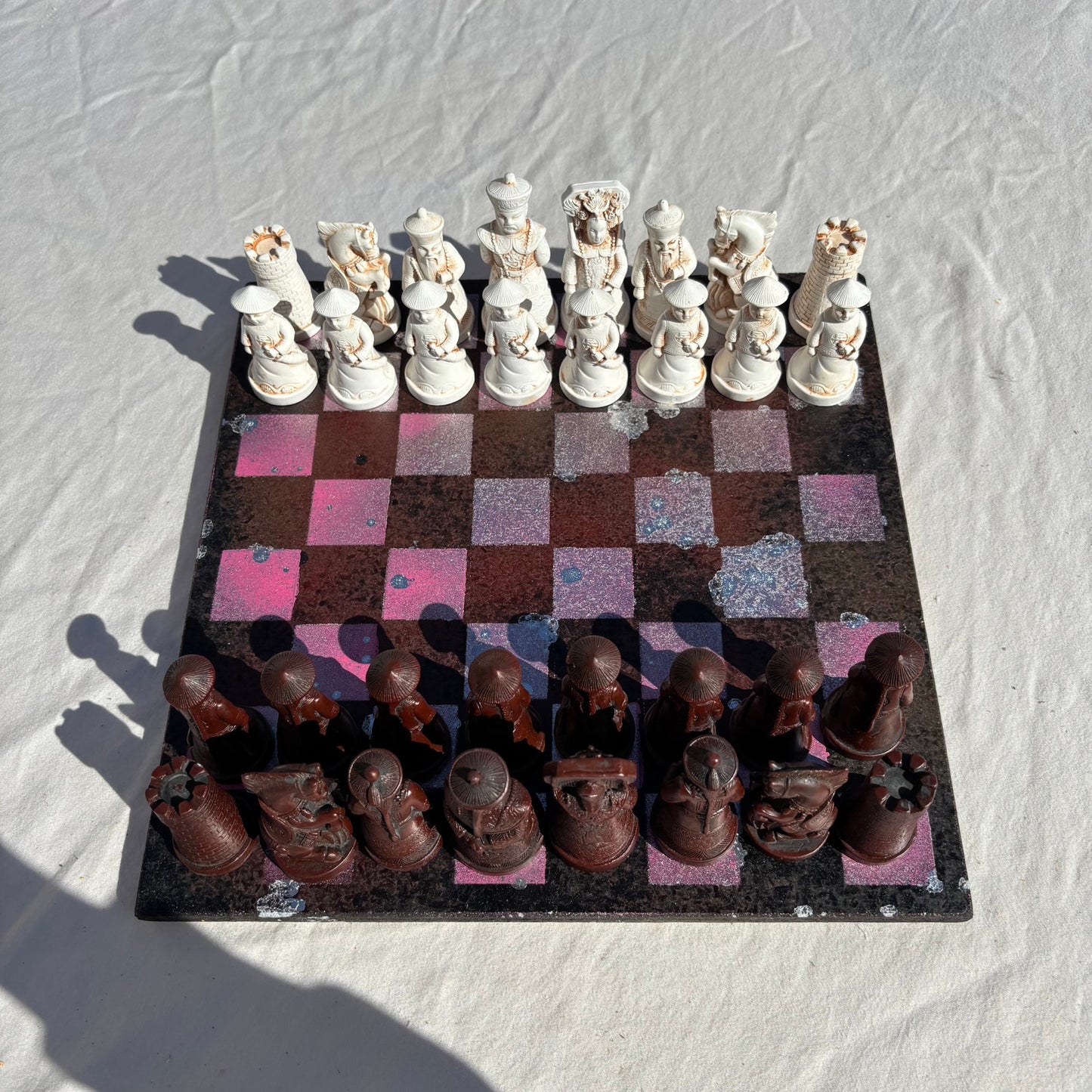 Pink Space Void - Chinese Edition Chess Set