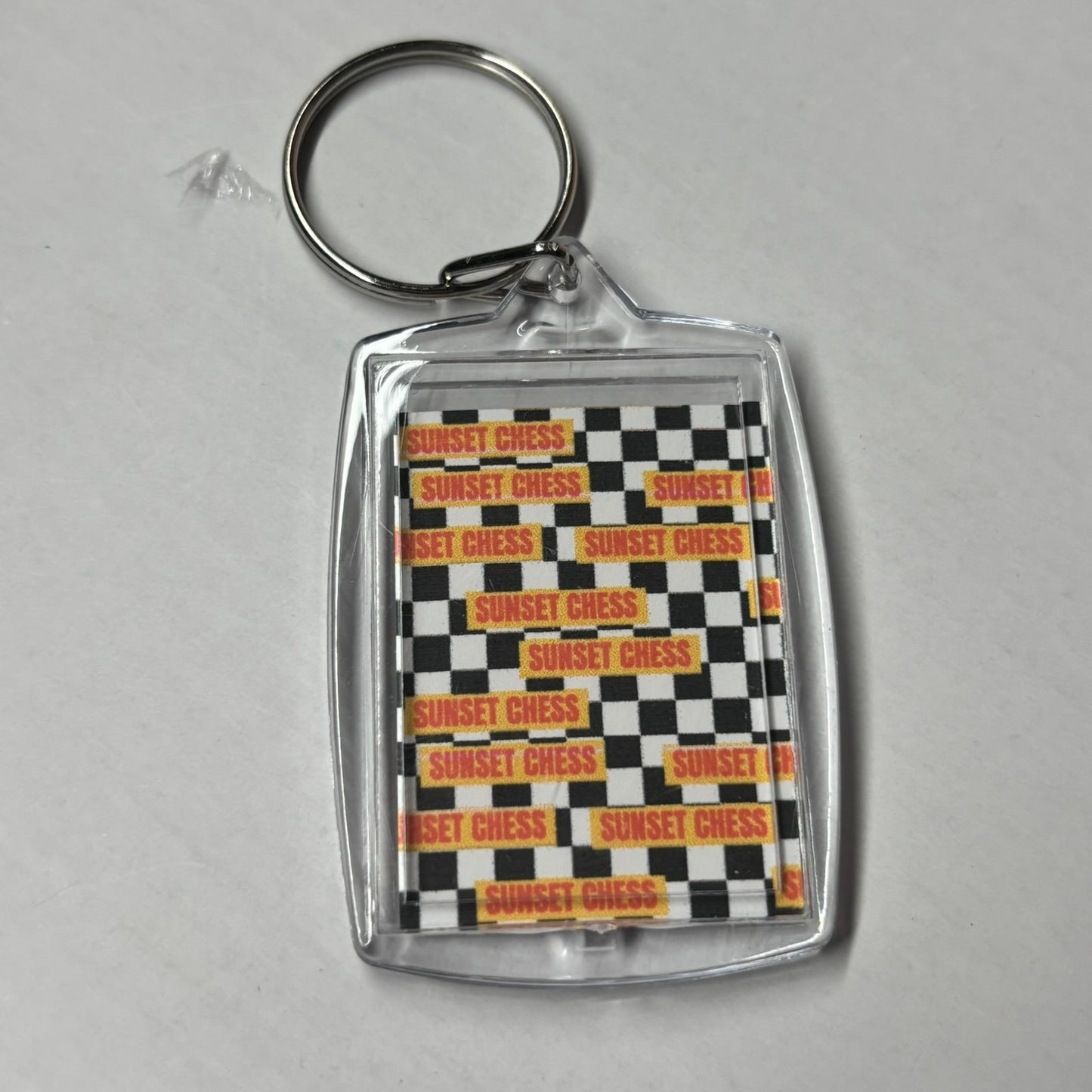Flamingo - Chess Photo Keychain