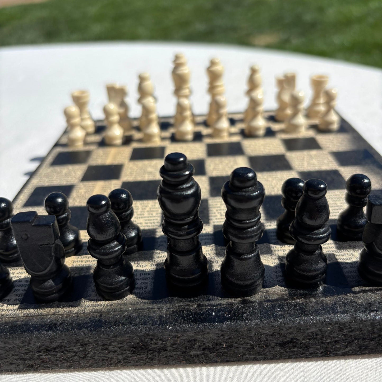 Vintage Words - Scrapbook Chess Set