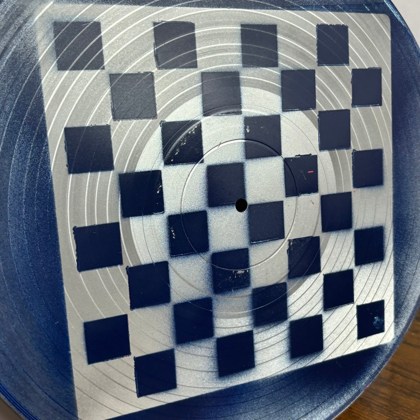 Silver Ocean Blue - Vinyl Chess Board
