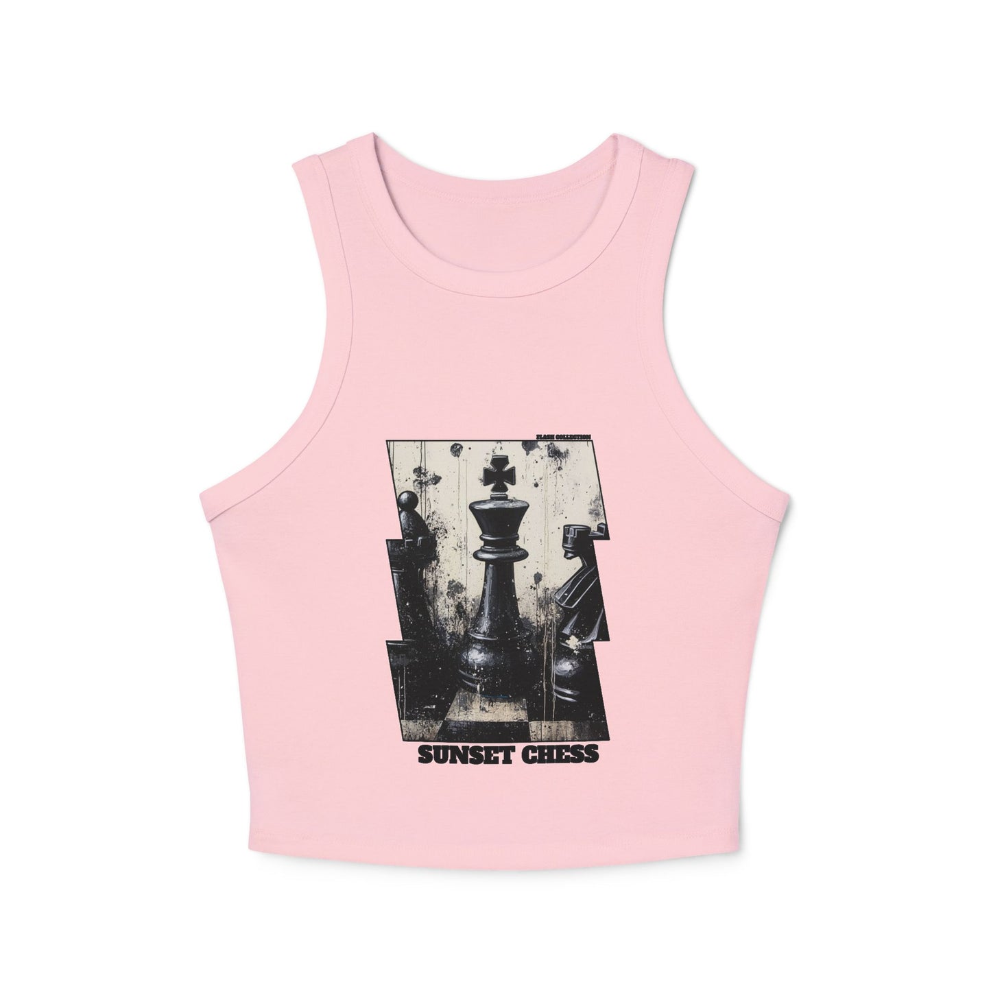Cornered King - Women's Light Pink Chess Tank Top