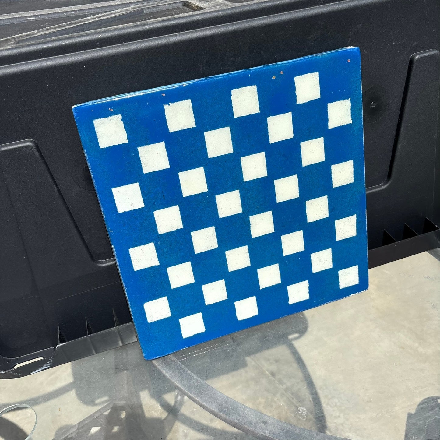 Sea Blue - Resin Coated Chess Board