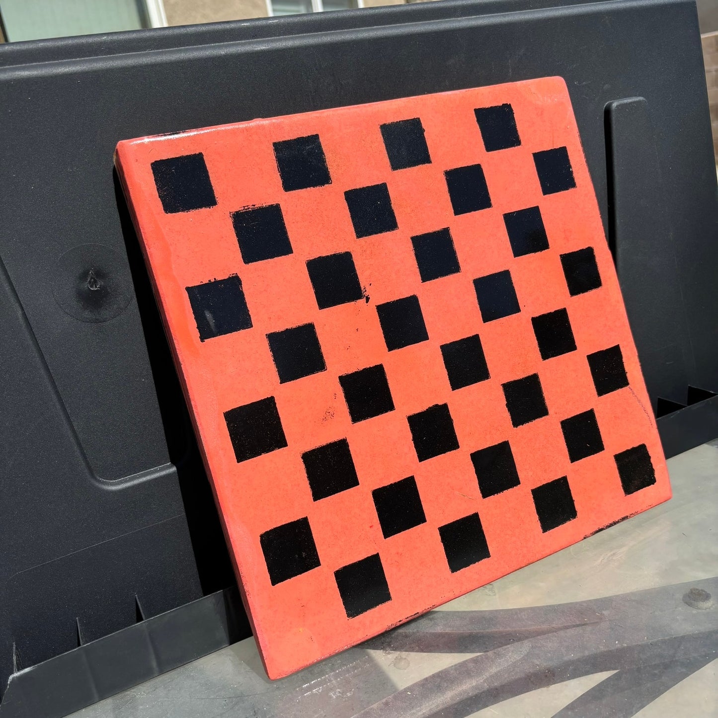 Peach Pink - Resin Coated Chess Board