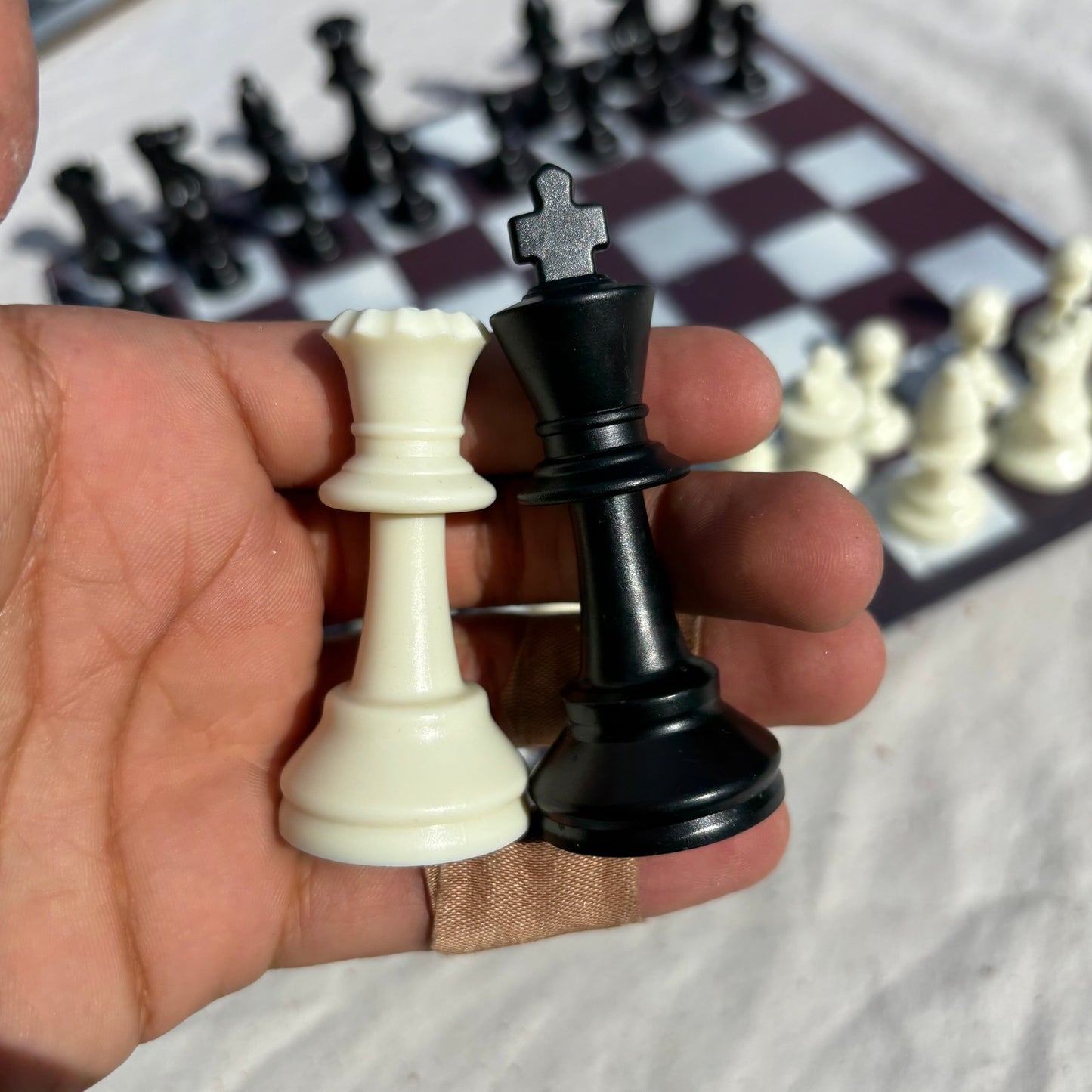 Fading Opal- Painted Chess Set
