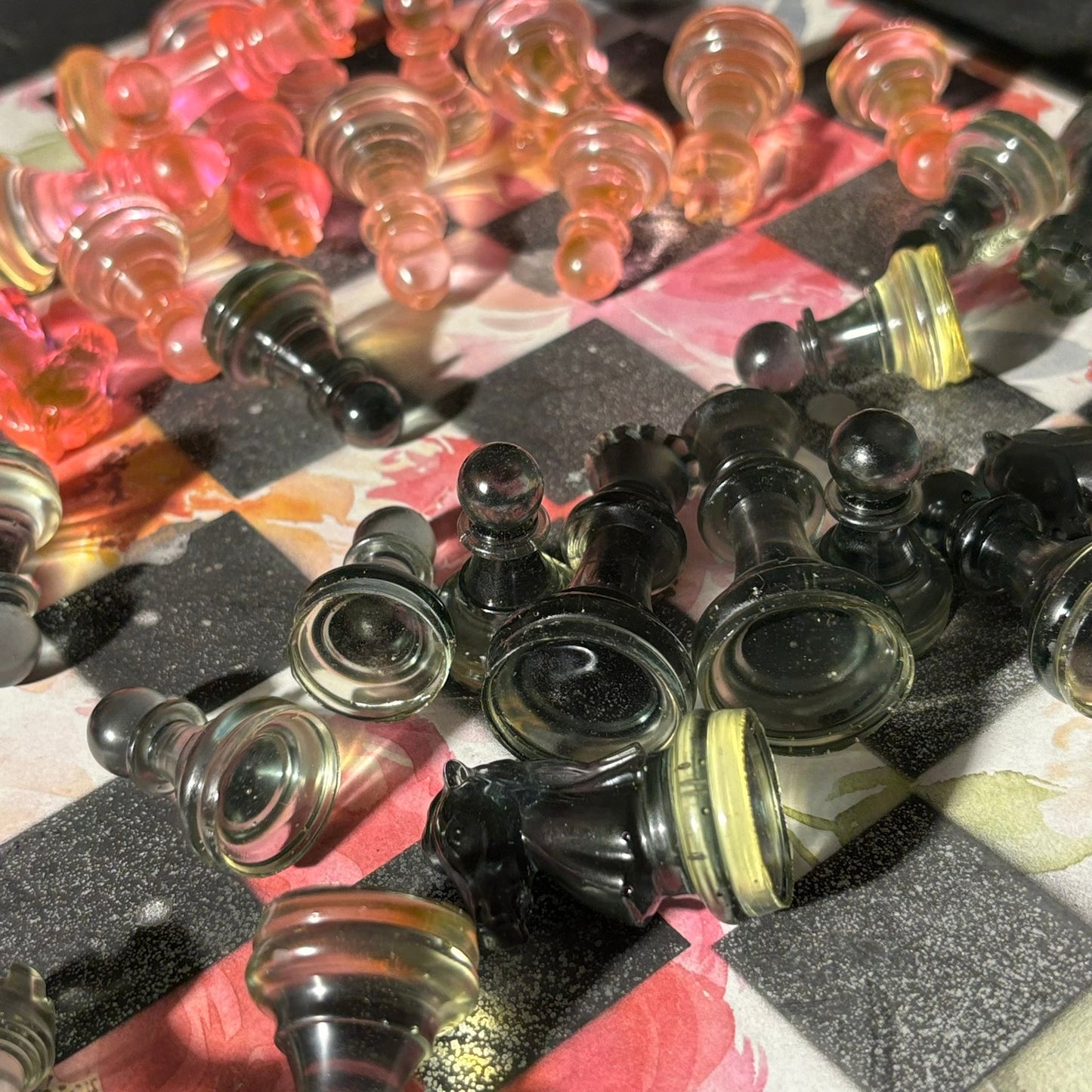 Lush Flower - Scrapbook Chess Set