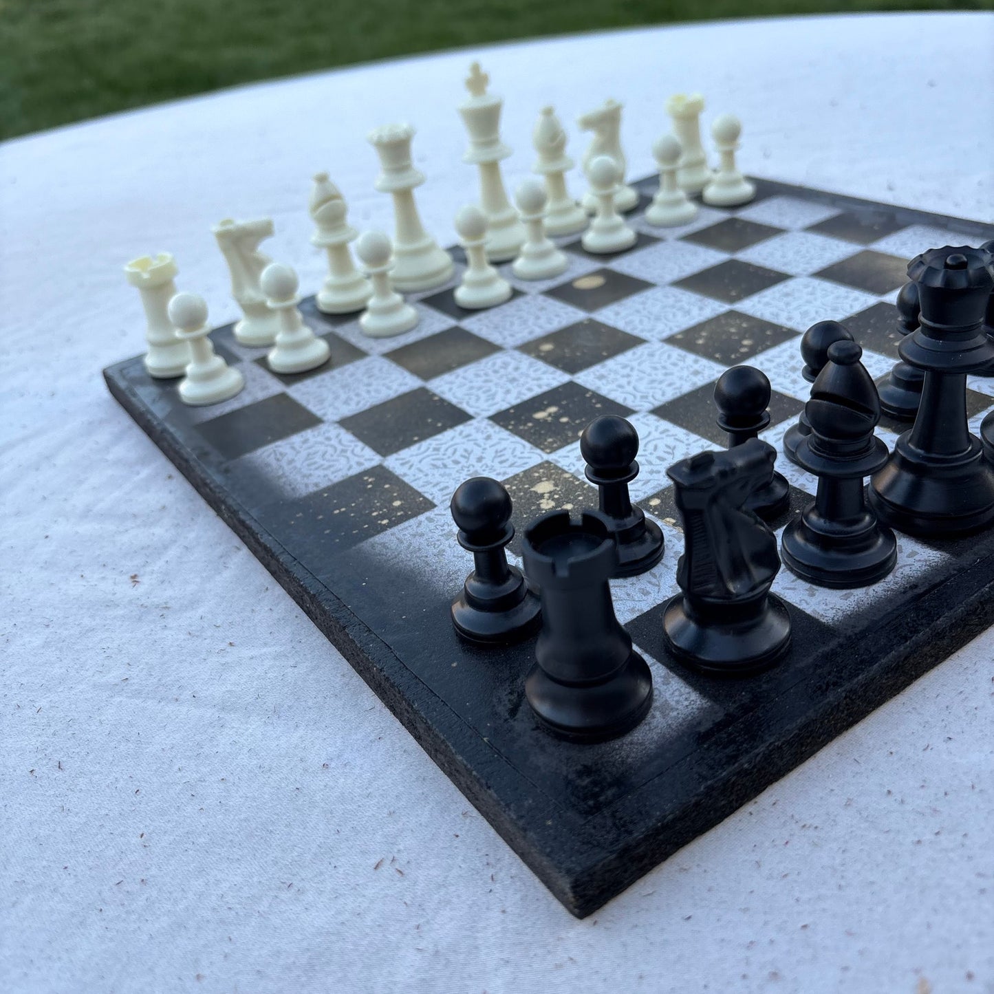 Vintage Golden Drip - Scrapbook Chess Set