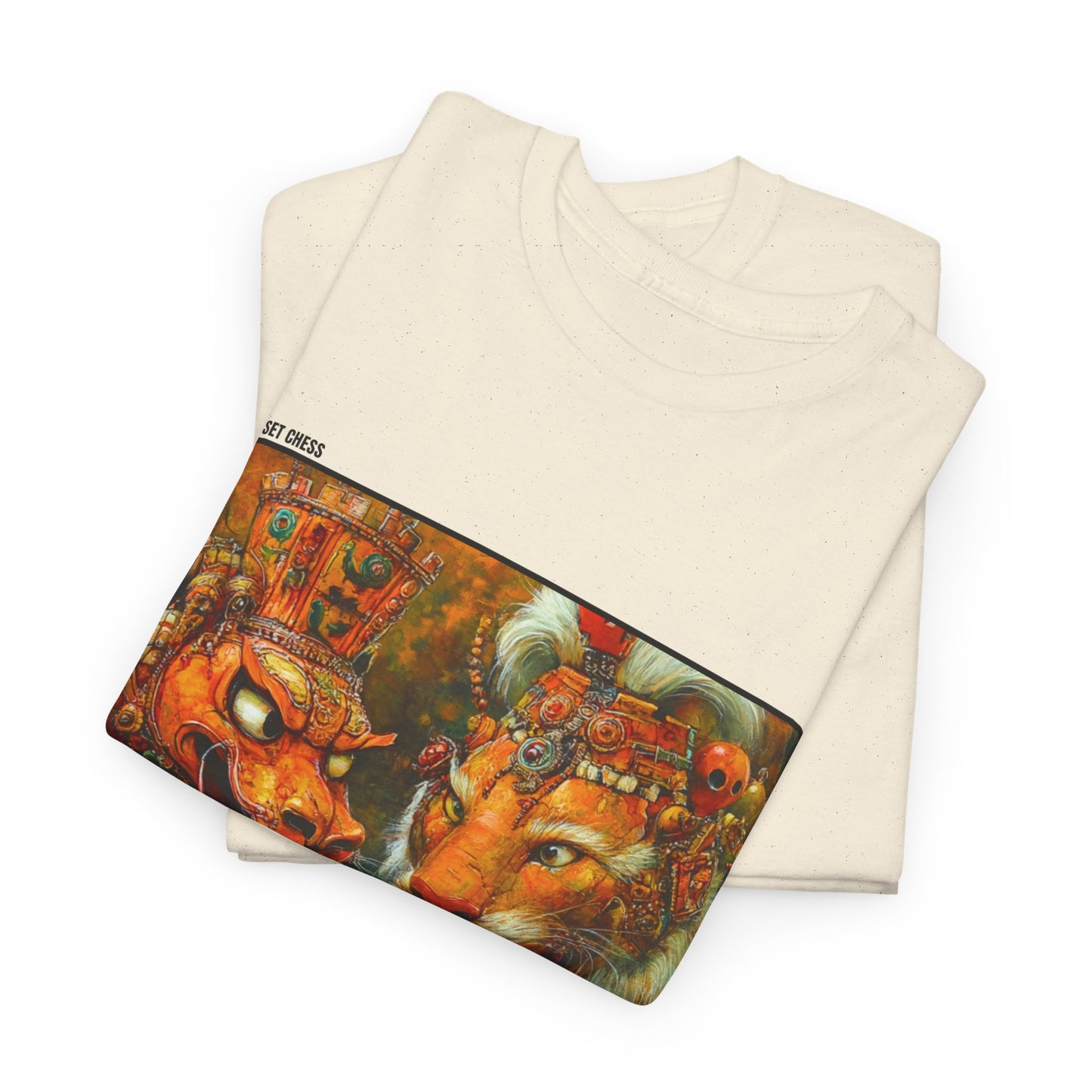 Dual Of Beasts - Black Chess T Shirt