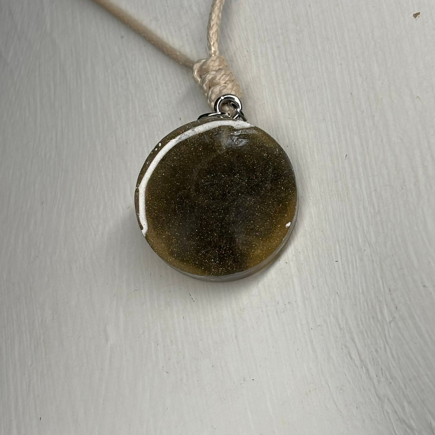 Rich Green Bishop - Handmade Resin Chess Necklace