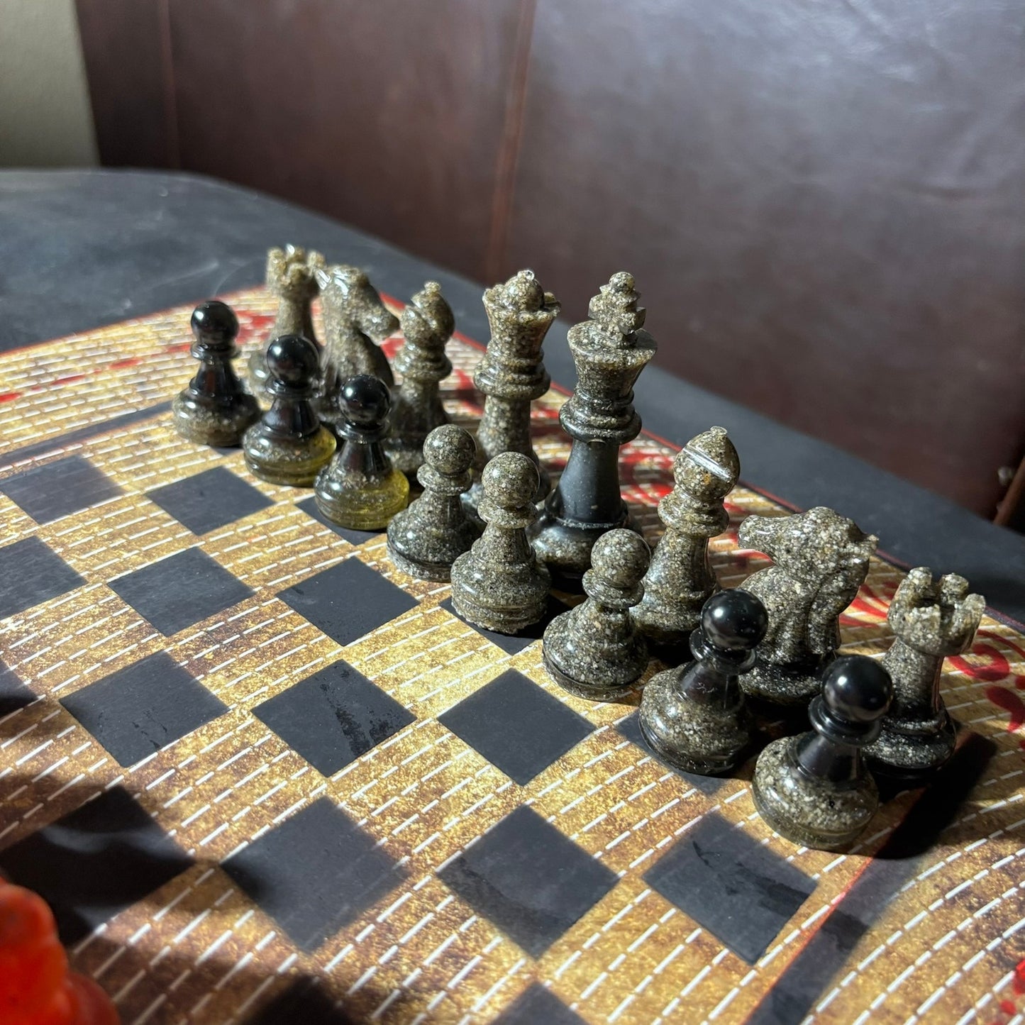 Opal Vintage Pattern - Scrapbook Chess Set