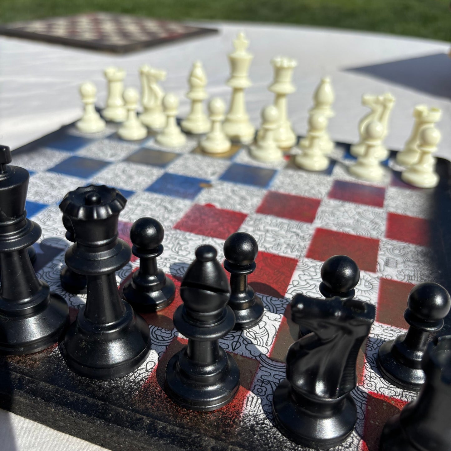 Cartoon Golden Hue - Scrapbook Chess Set