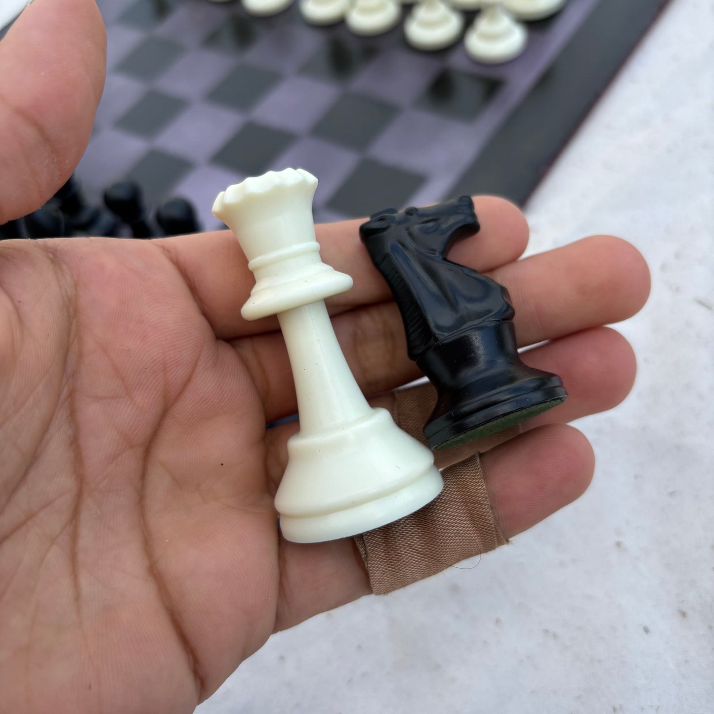 Dark Purple - Painted Chess Set