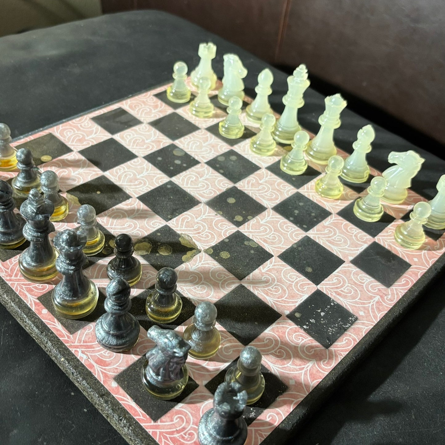 Peach Pink - Scrapbook Chess Set