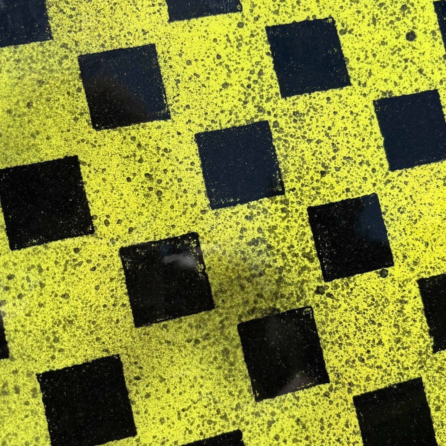 Speckled Lime Green - Resin Coated Chess Board