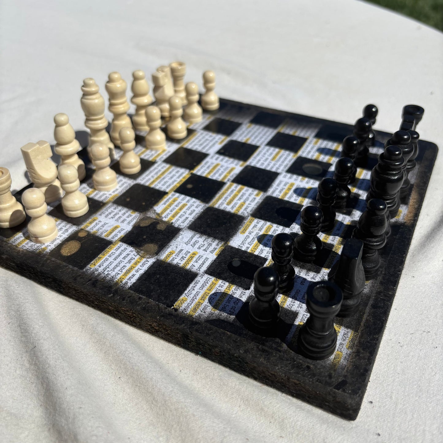 Study Book - Scrapbook Chess Set