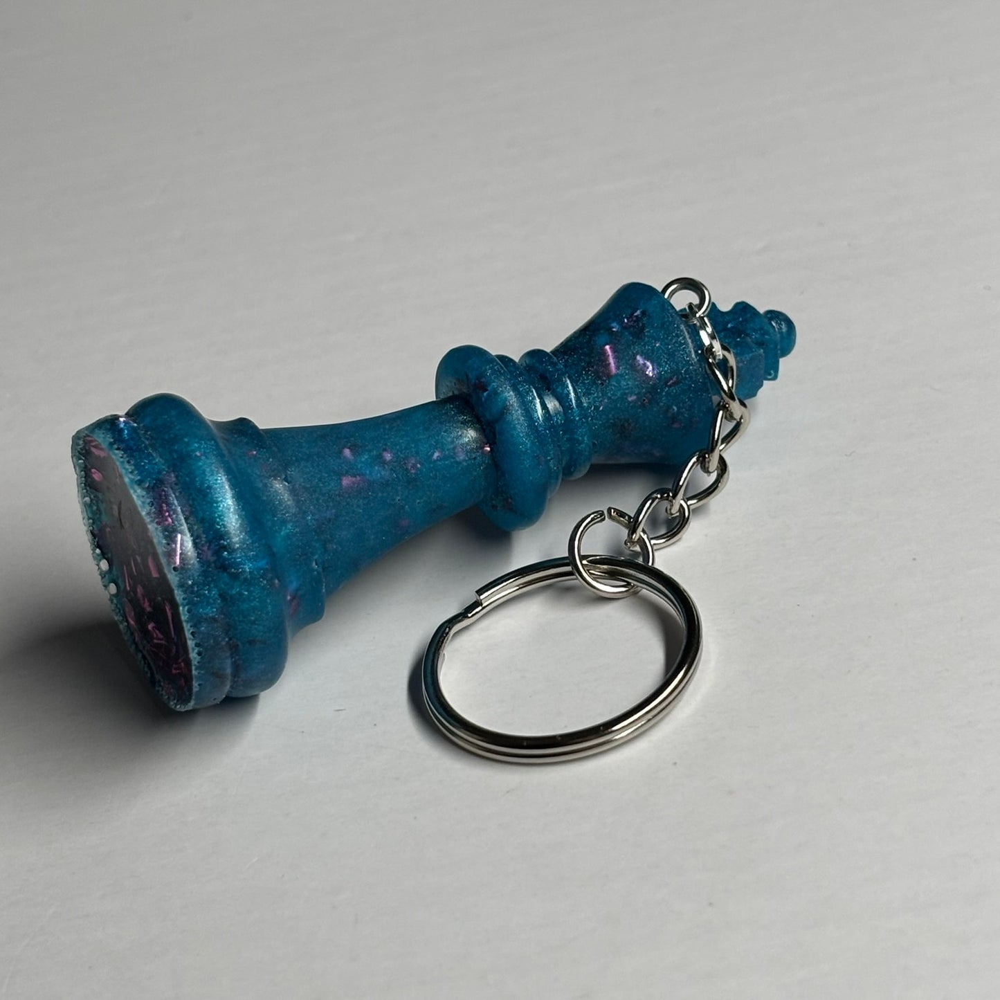 Royal Blue King - Handmade Resin Keychain