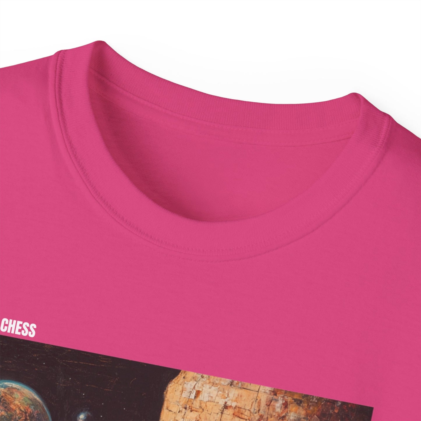 Paranoid On Mars - Hot Pink Chess T Shirt