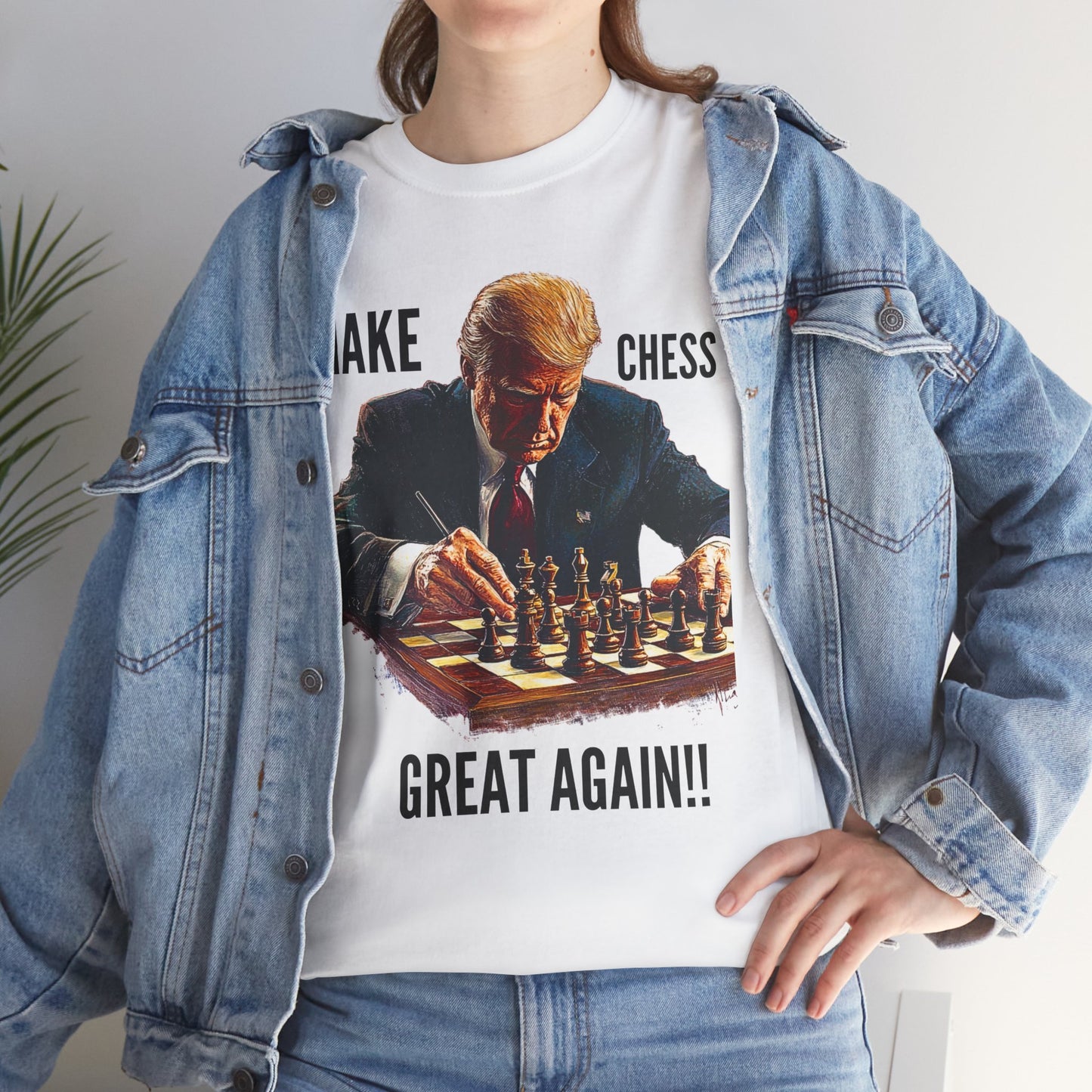 Make Chess Great Again - Unisex Heavy Cotton Tee