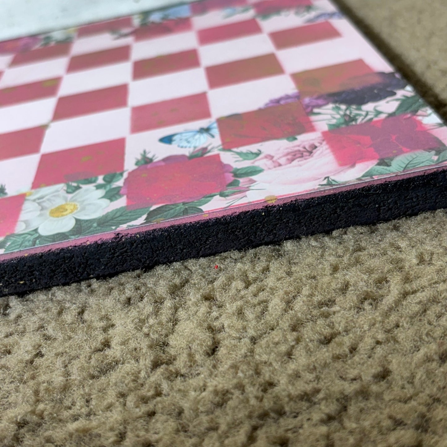 Hot Pink Garden - Scrapbook Chess Board