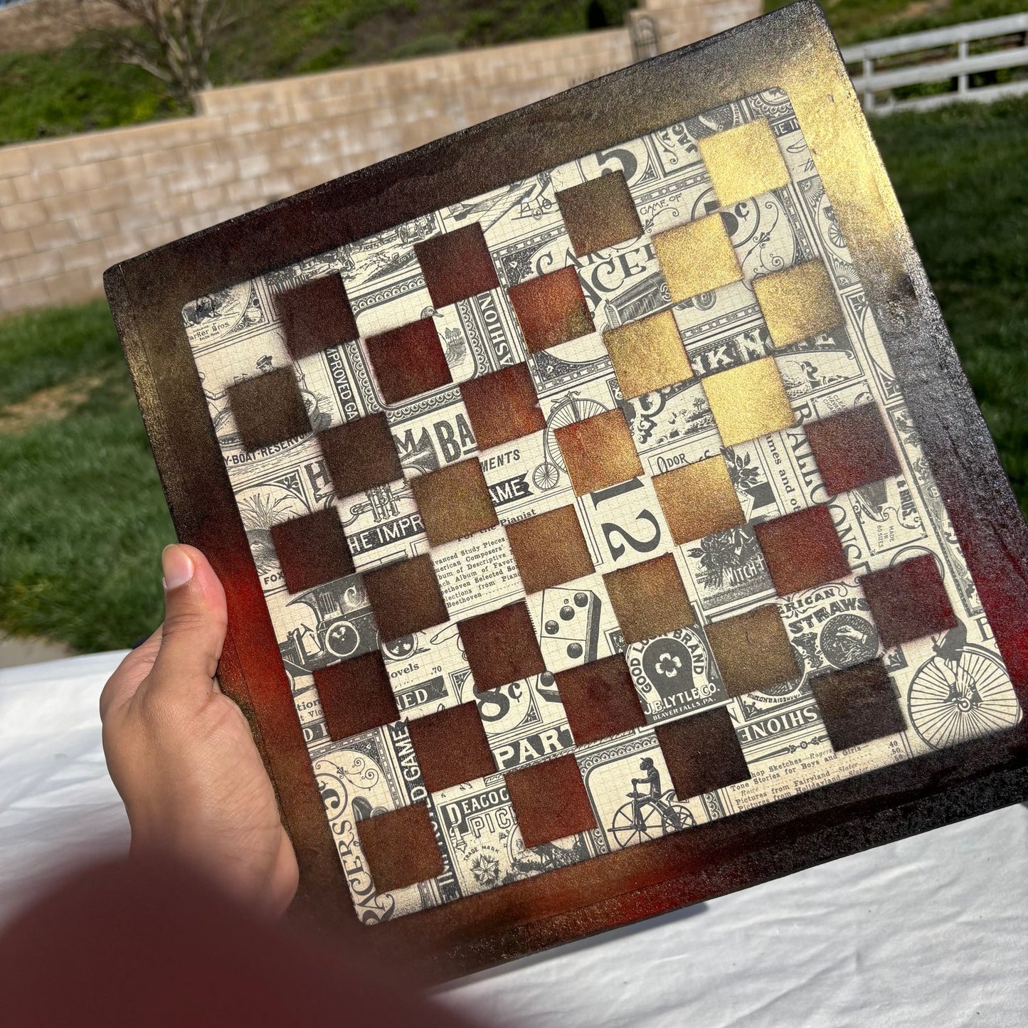 Vintage Casino - Scrapbook Chess Set