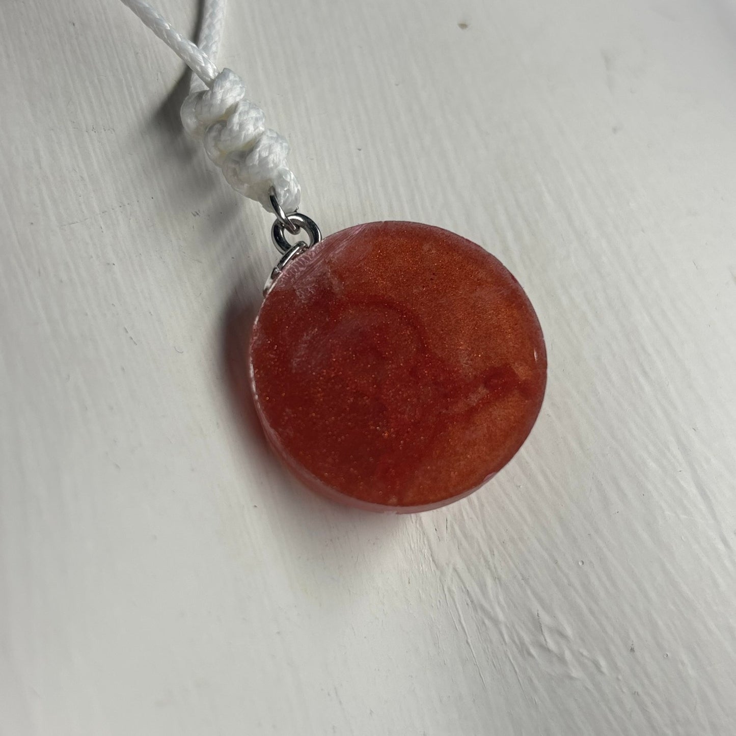 Pink Bishop - Handmade Resin Chess Necklace