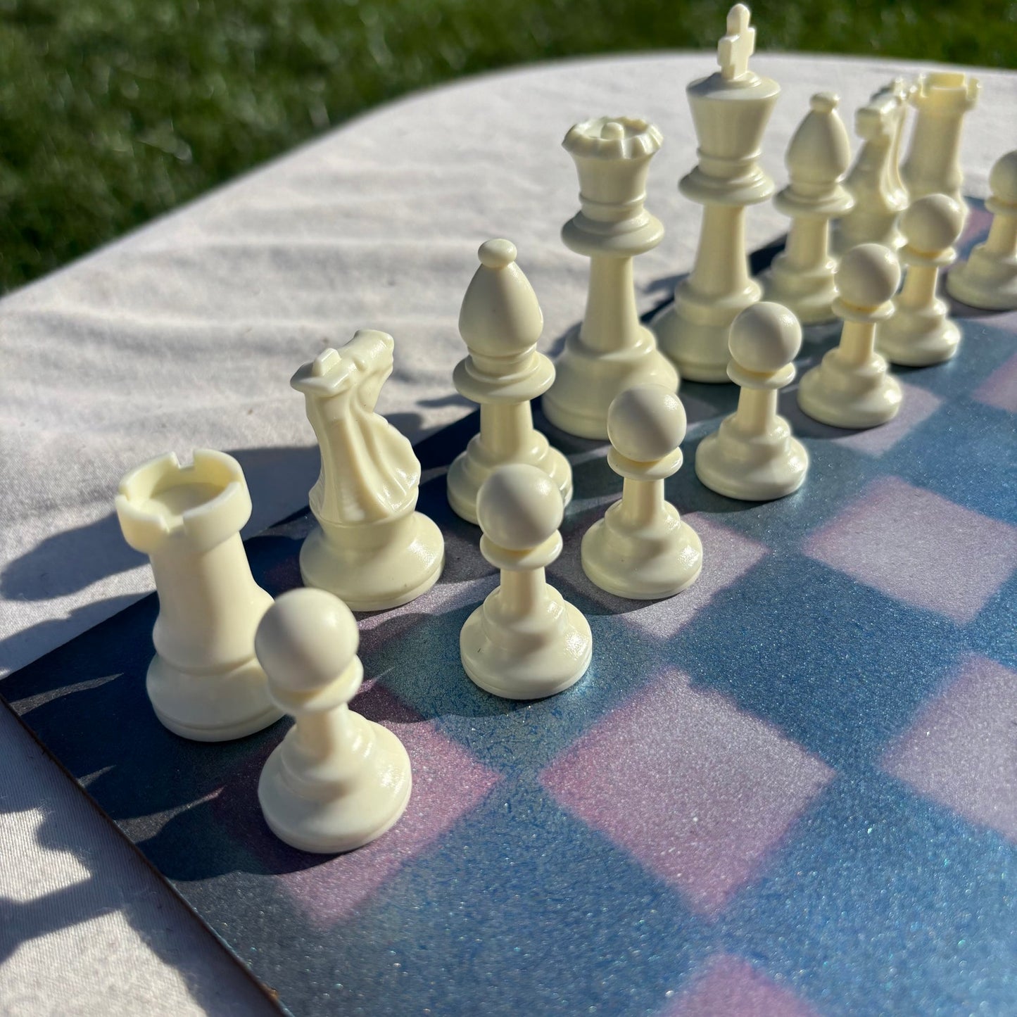Cosmic Blue - Painted Chess Set
