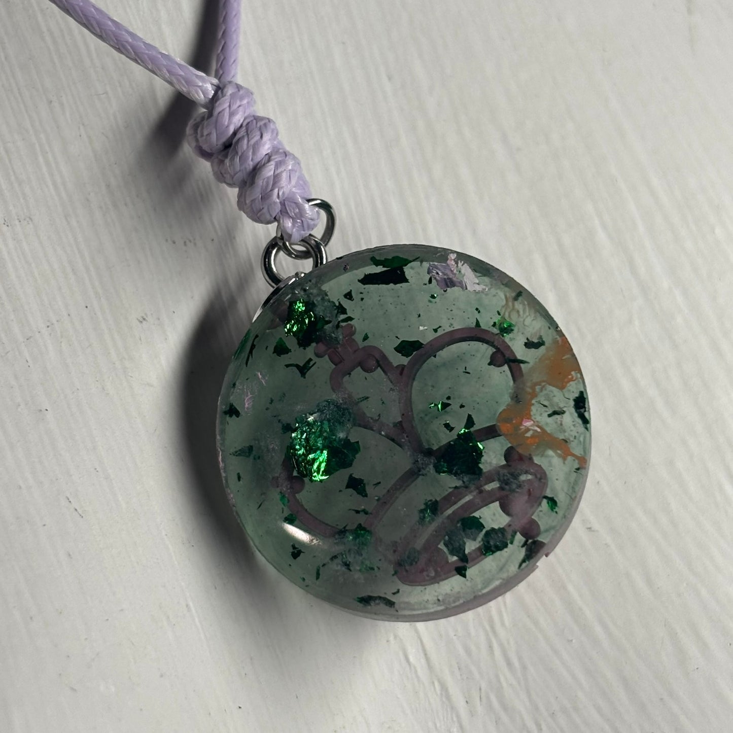 Pink King - Handmade Resin Chess Necklace