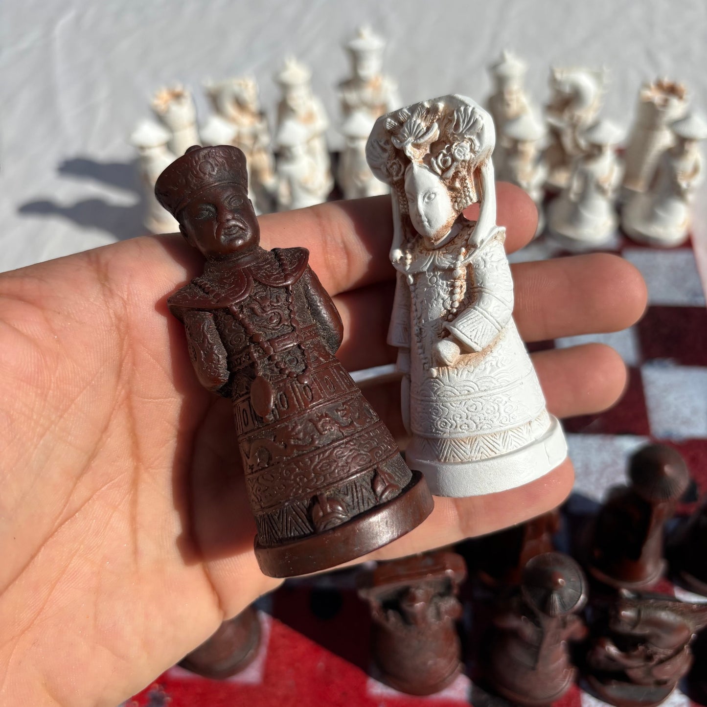 Chrome Red Desire - Chinese Edition Chess Set