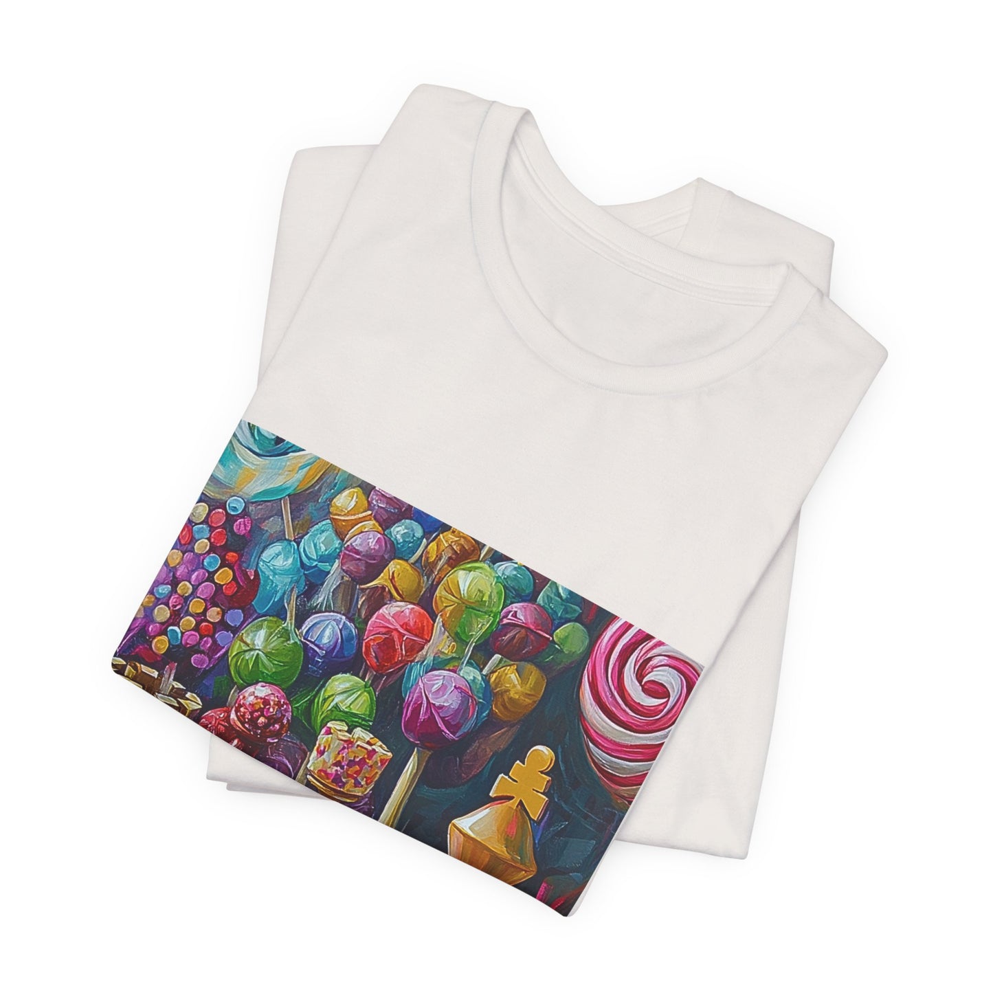 Candy World - Vintage White Chess T Shirt