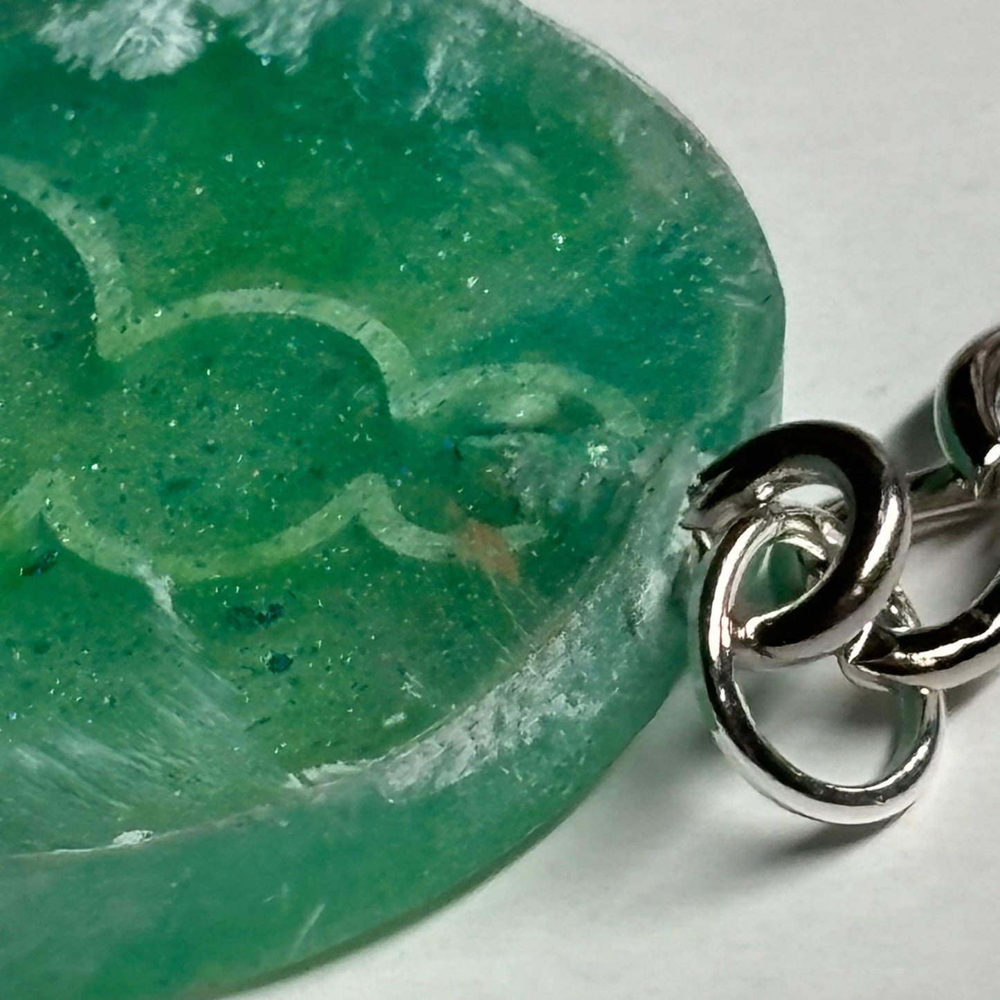 Green Pawn - Handmade Resin Keychain