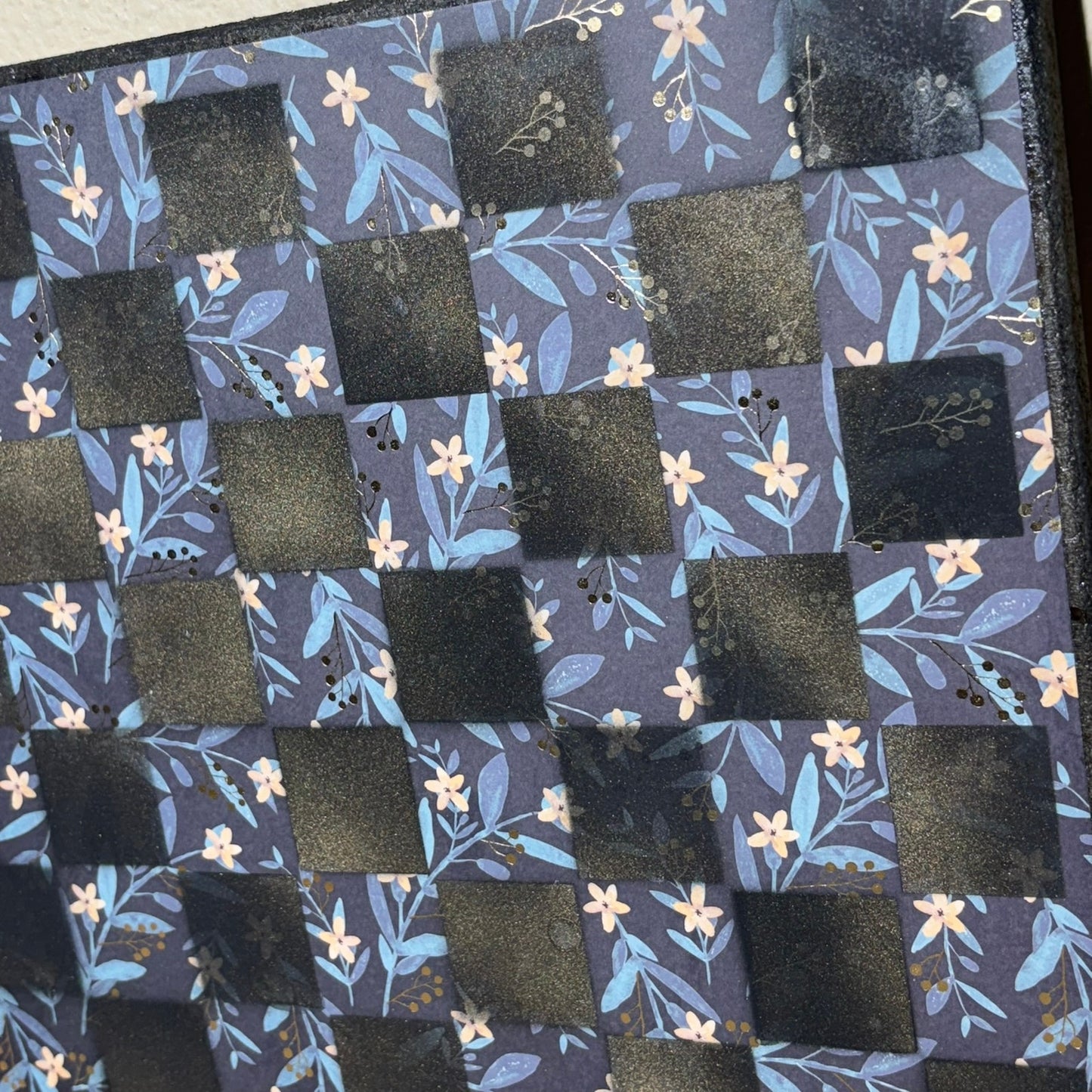 Simple Blue Vintage - Scrapbook Chess Board