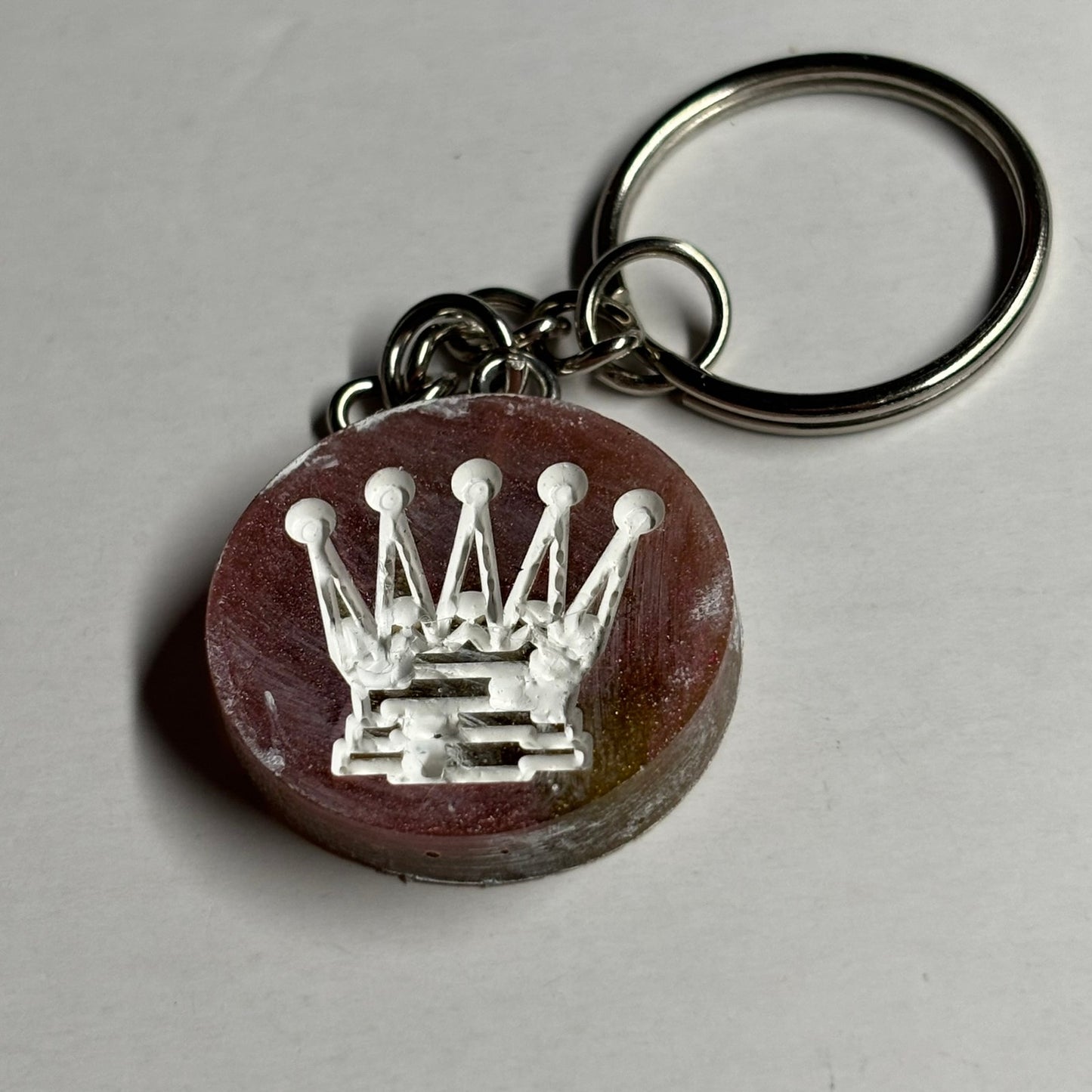Smooth Brown Queen - Handmade Resin Keychain