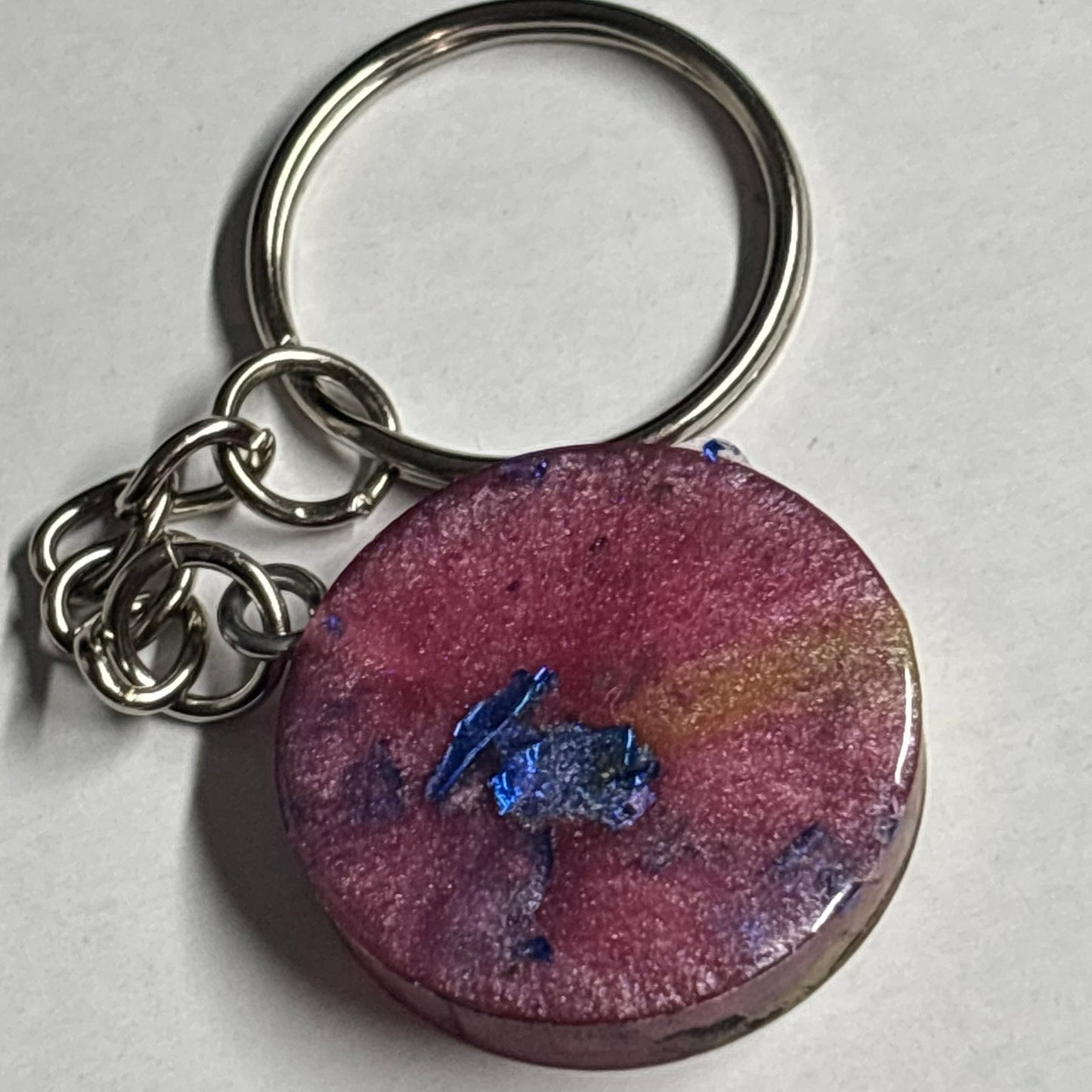 Dark Color Swirl Pawn - Handmade Resin Keychain