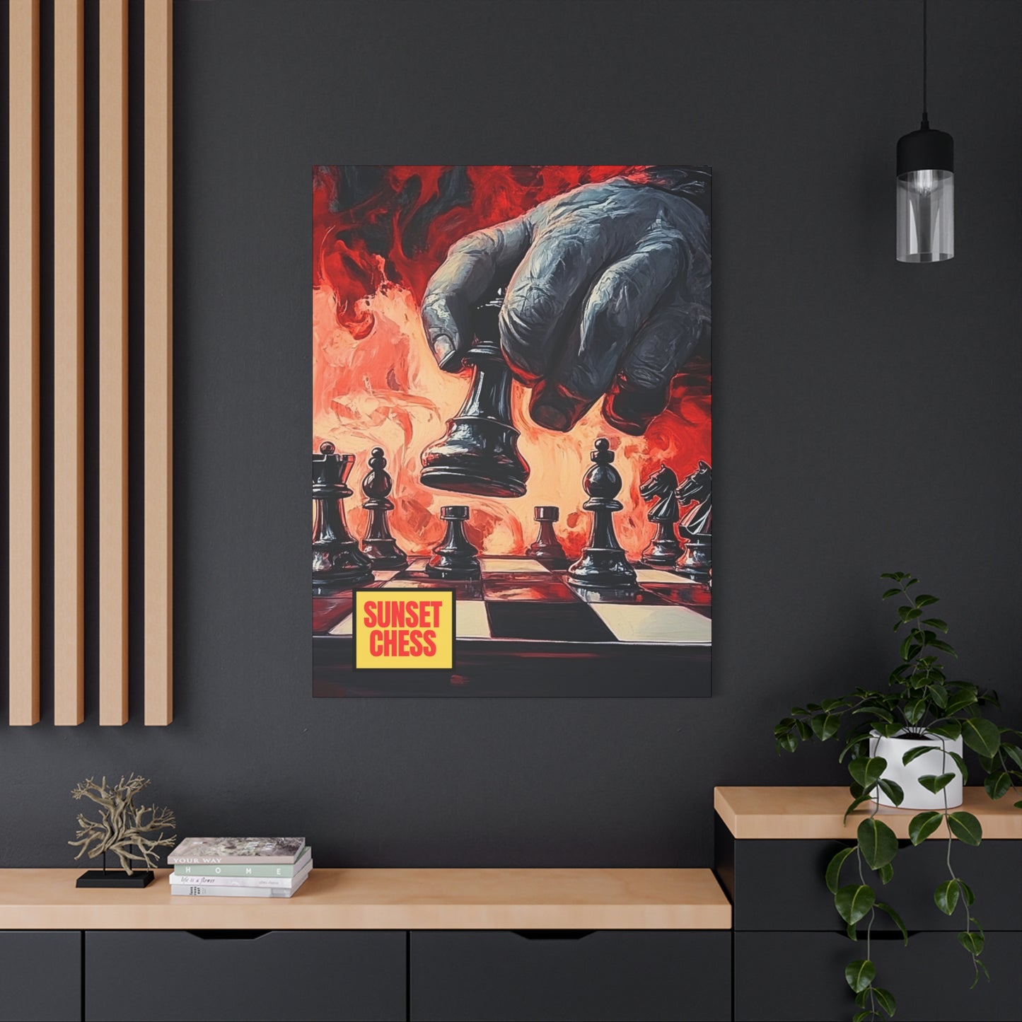 Amidst The Chaos - Canvas Chess Print 36"x48"