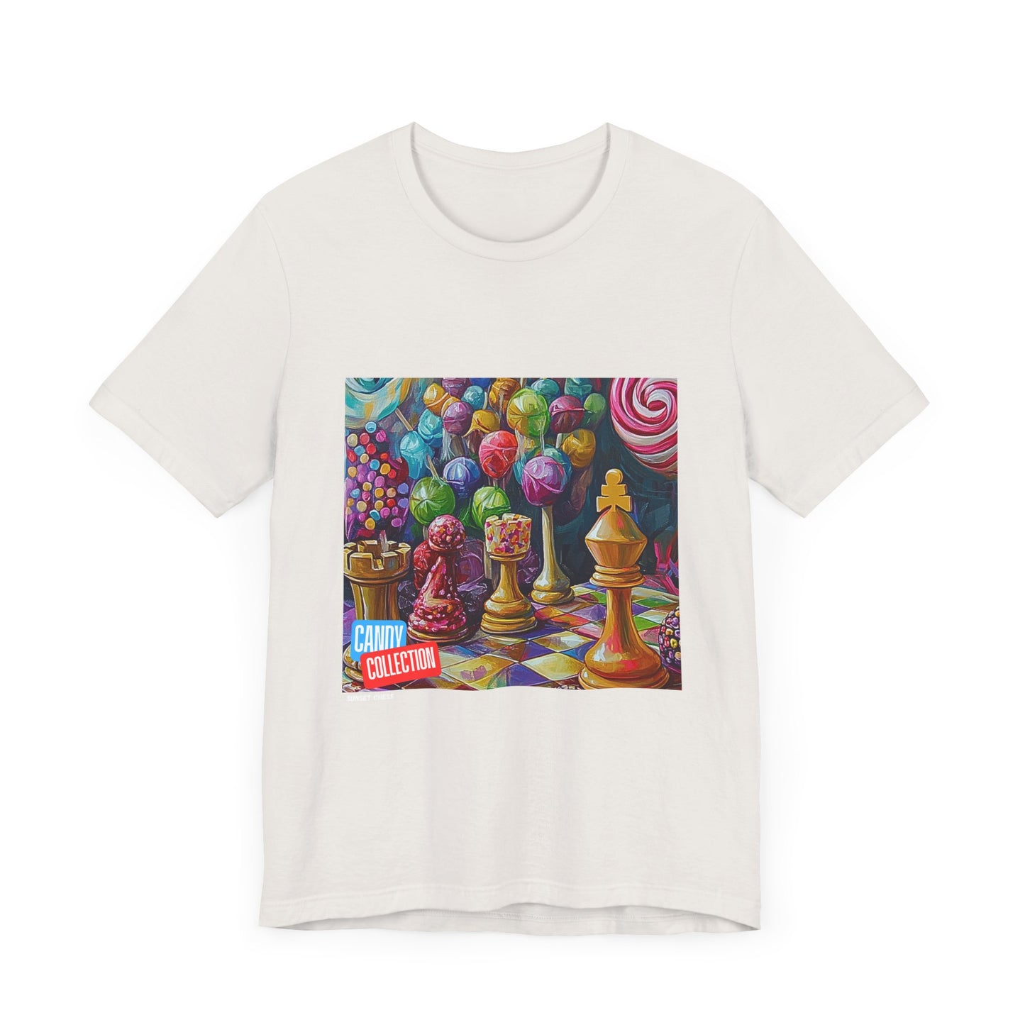 Candy World - Vintage White Chess T Shirt