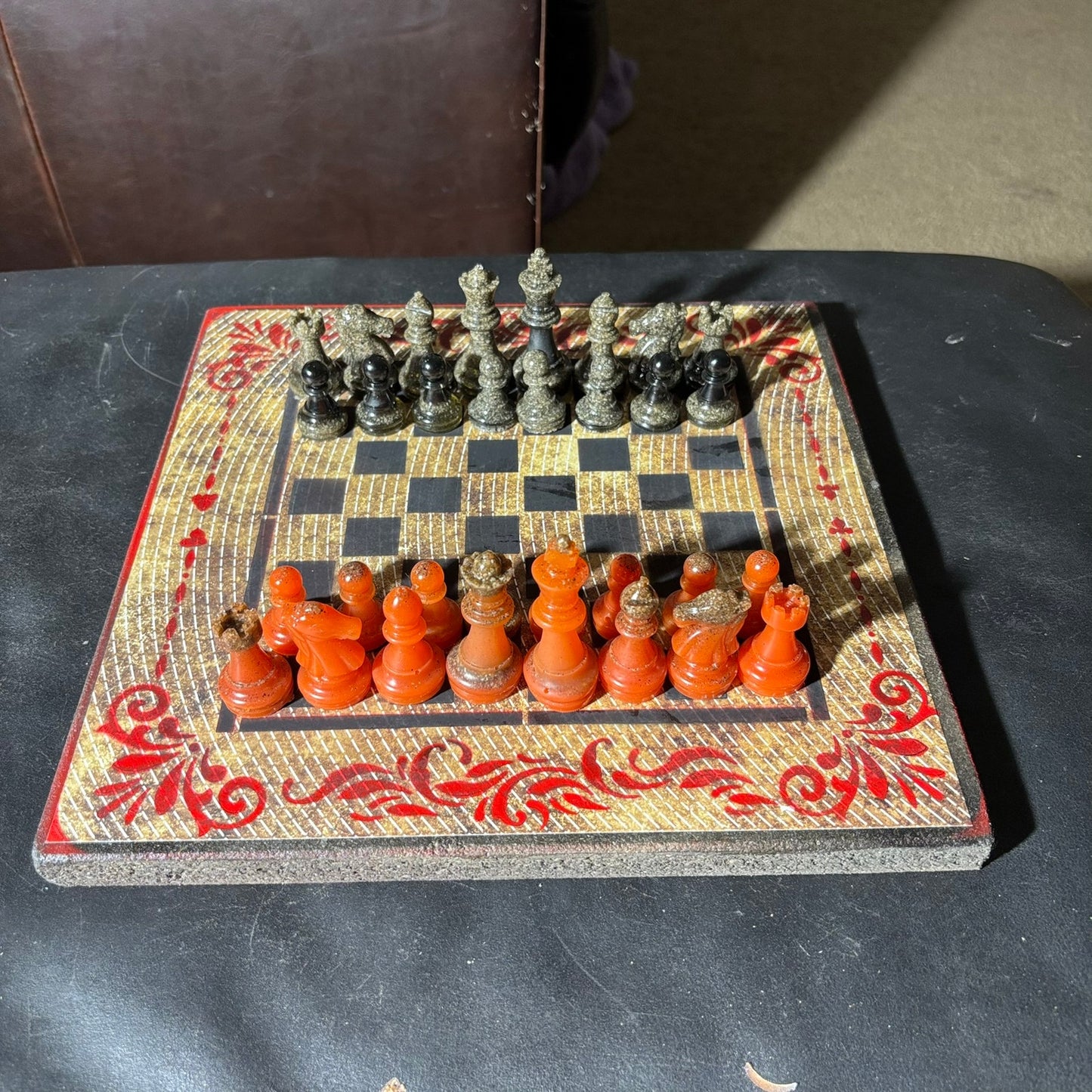 Opal Vintage Pattern - Scrapbook Chess Set