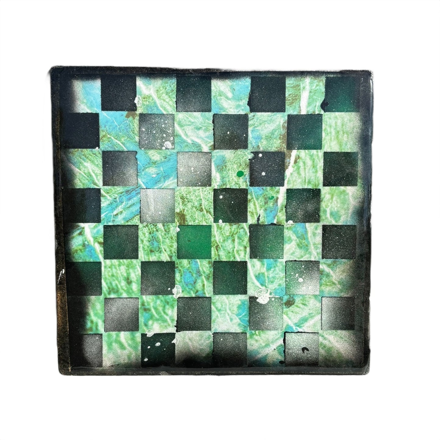 Supreme Green - Resin Coated Chess Board