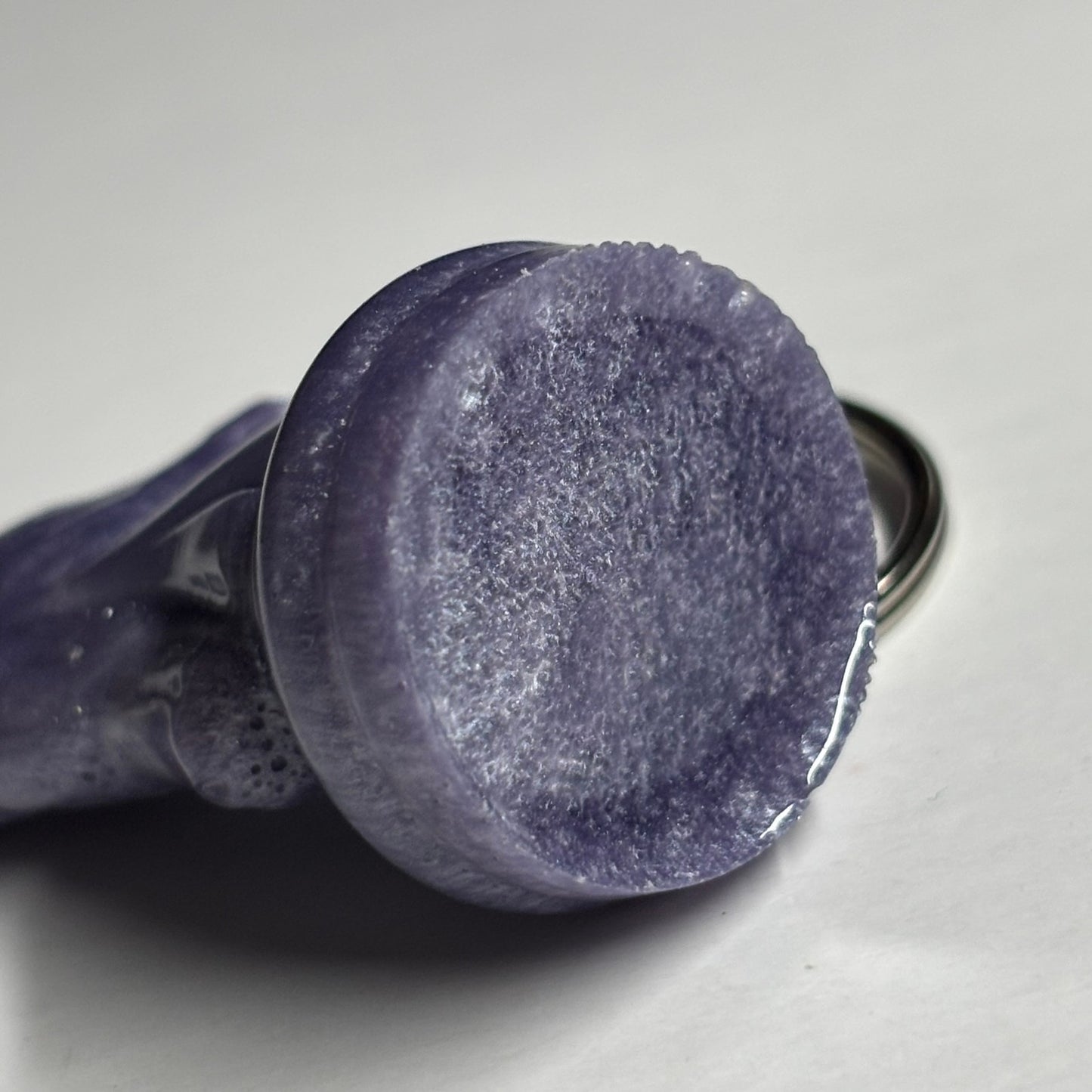 Midnight Purple Knight - Handmade Resin Keychain