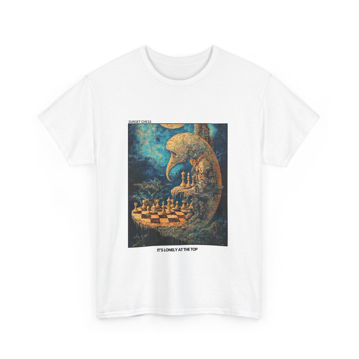 Lonely At The Top - White Chess T Shirt