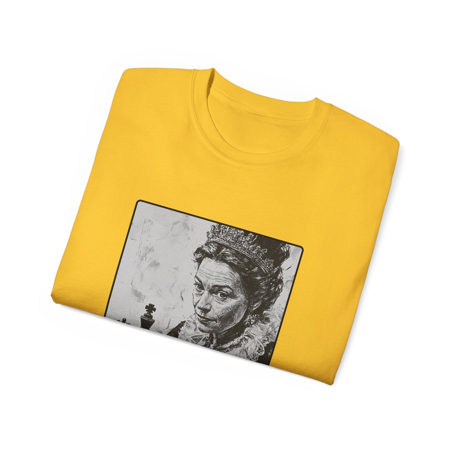 Vintage Queen - Yellow Chess T Shirt