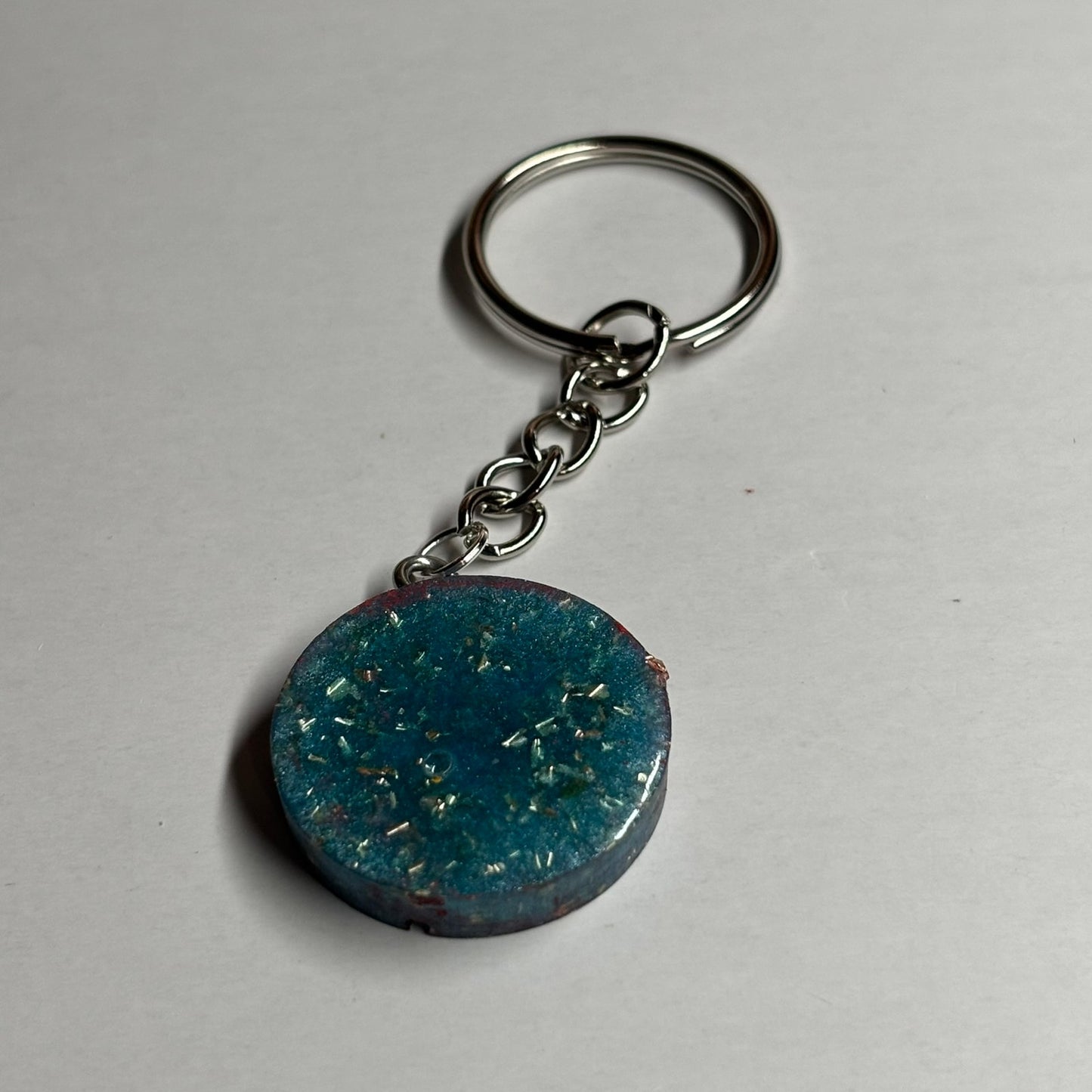 Blue Red Queen - Handmade Resin Keychain