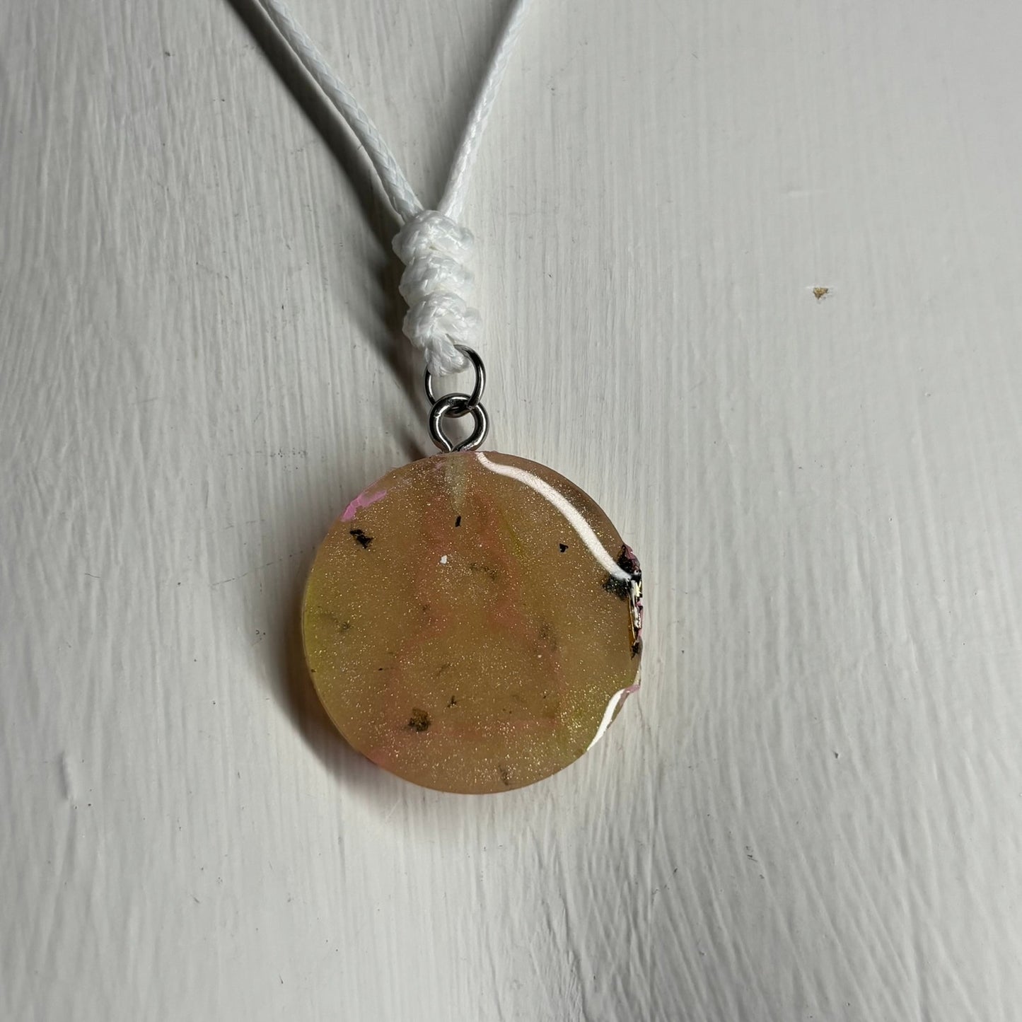Banana Pink Pawn - Handmade Resin Chess Necklace