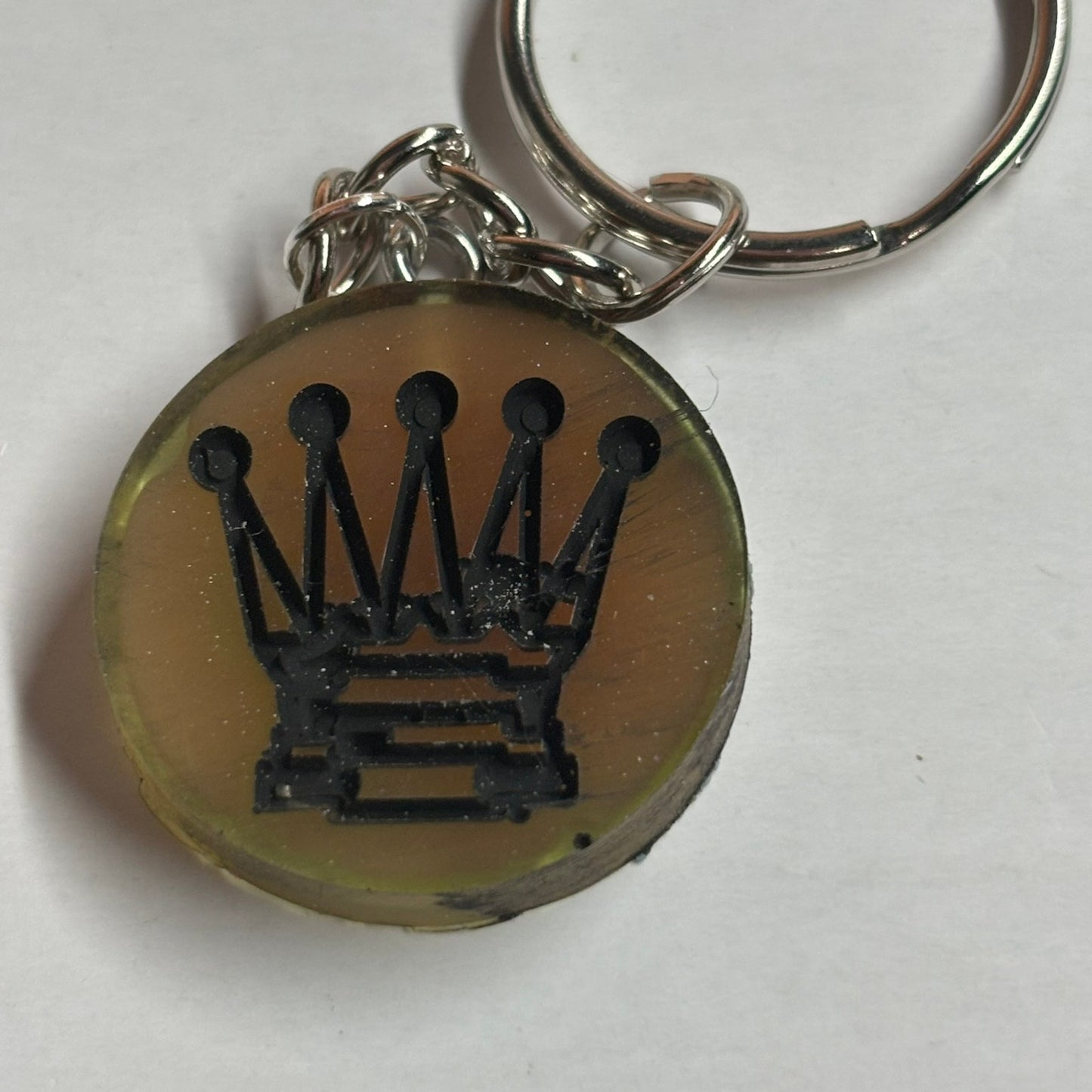 Coffee Cream Queen - Handmade Resin Keychain