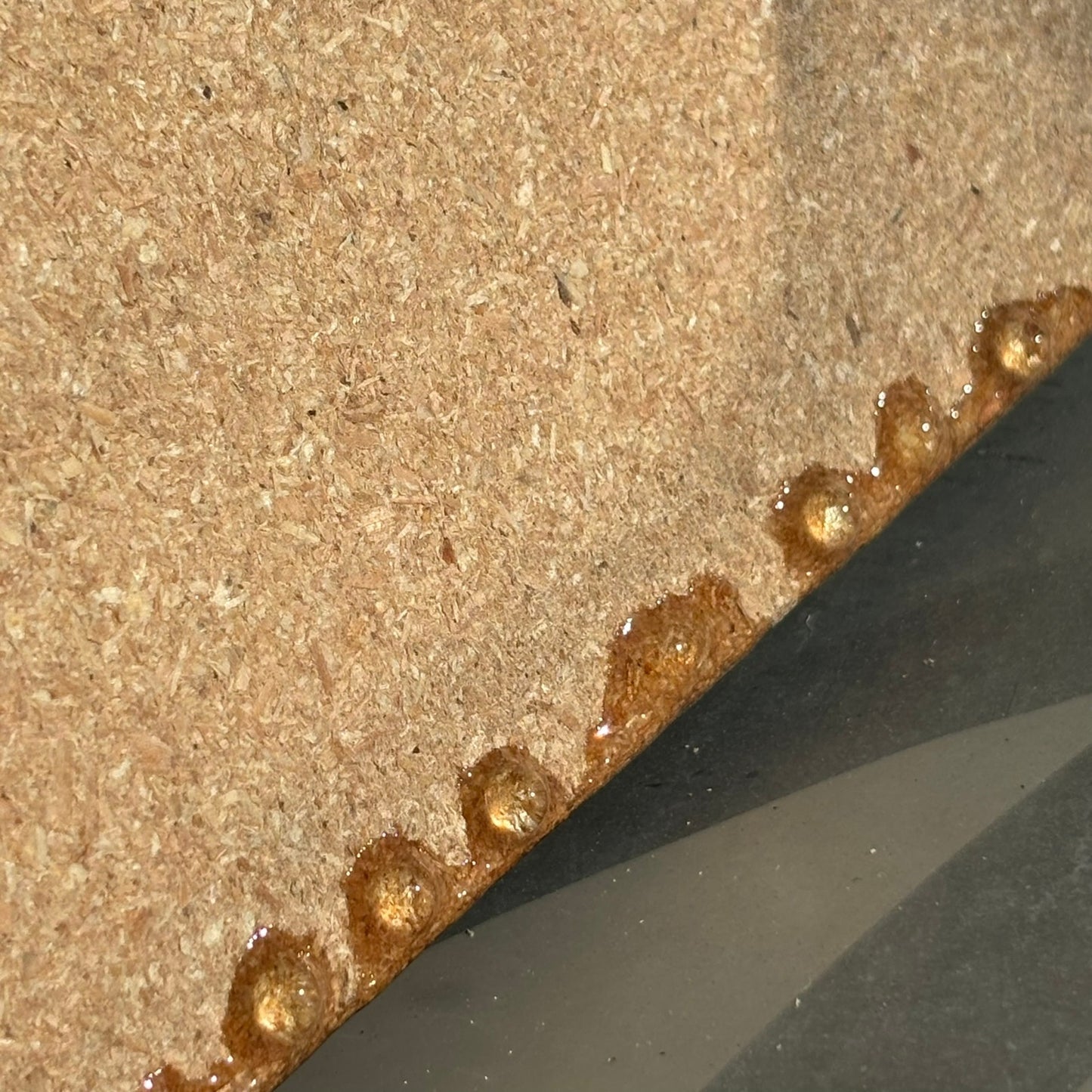 Vintage Map With Golden Mist - Resin Coated Chess Board